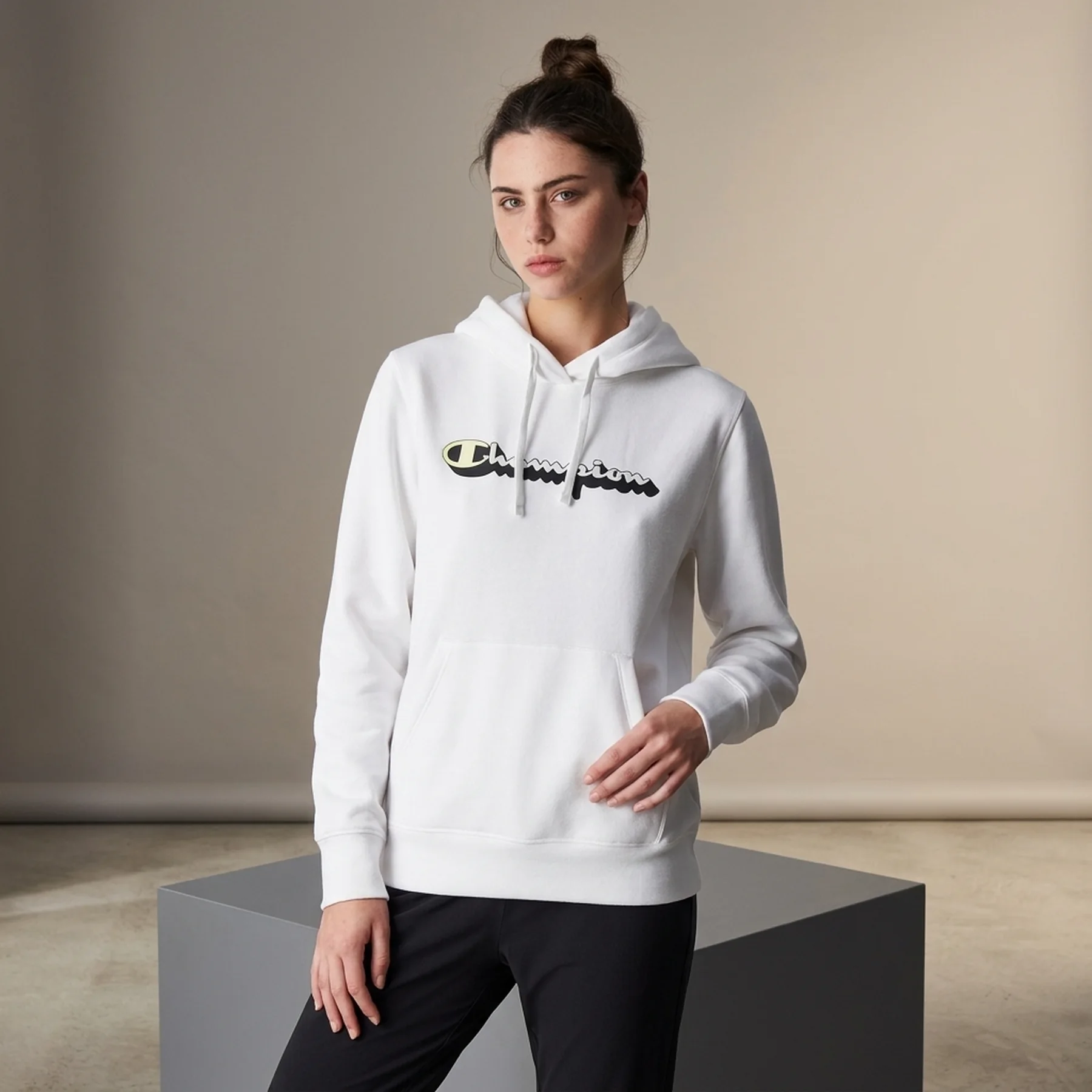 Толстовка HOODED SWEATSHIRT 117651-WW001 Champion L Білий