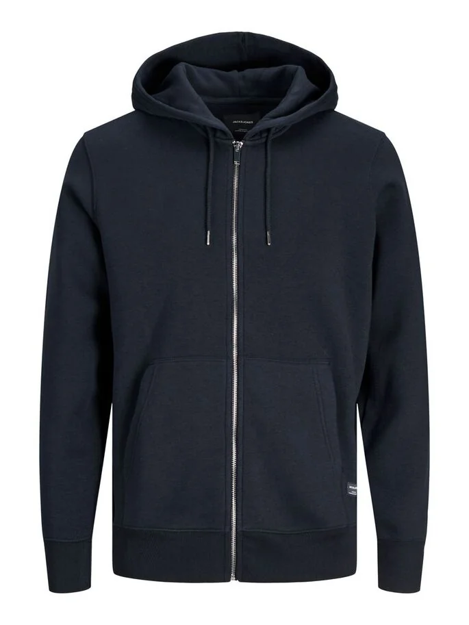 Толстовка JJESOFT BASIC SWEAT ZIP HOOD NOOS 12191895-Navy Blazer-Fit:REG FIT Jack & Jones XXL Темно-синій
