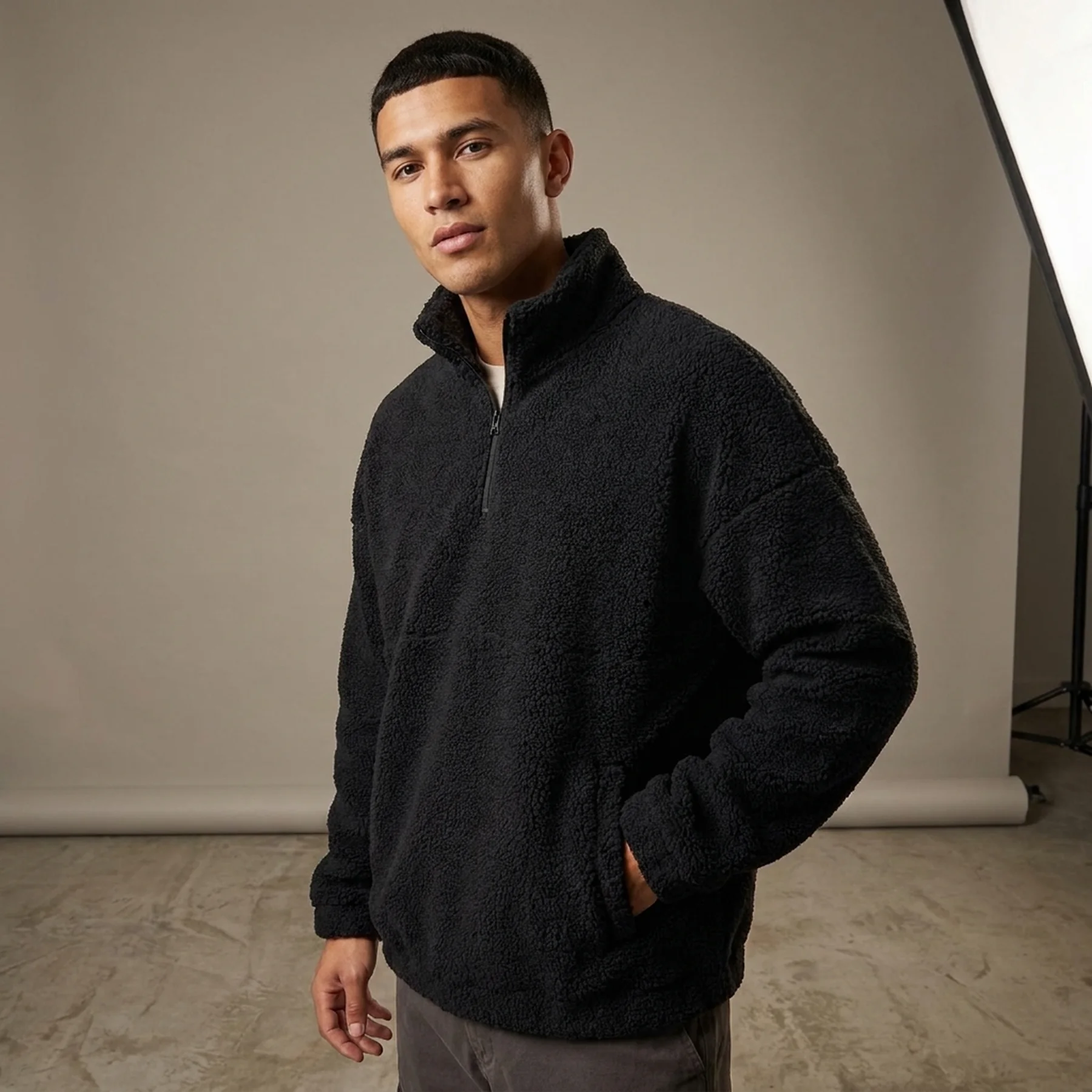 Толстовка JORMACAN SWEAT HOOD 12200198-Black-Fit:OVERSIZE Jack & Jones L Чорний