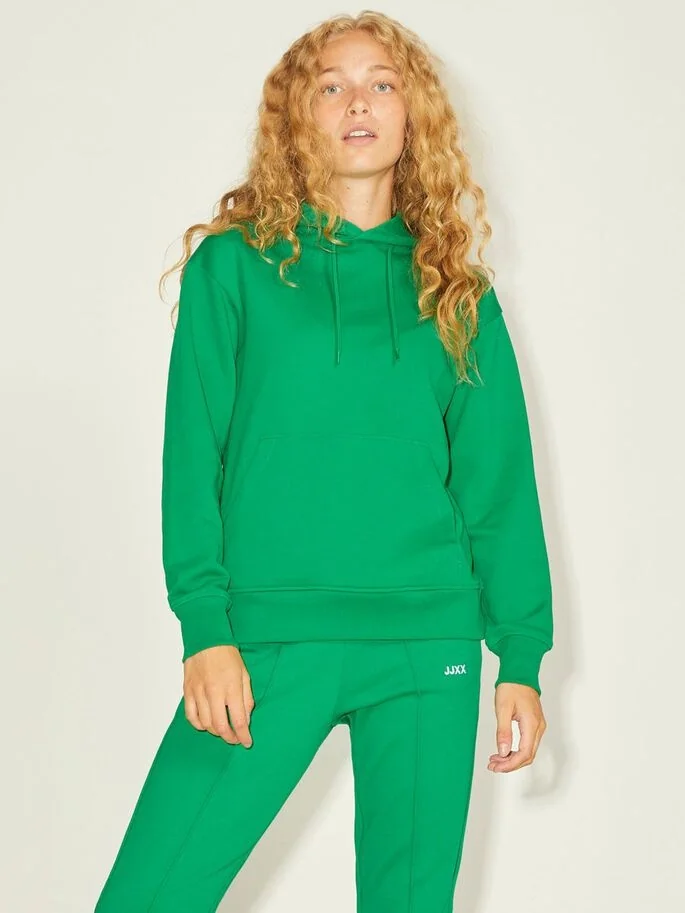 Толстовка JXANINA LS REL EVERY HOODIE NOOS 12200194-Jolly Green JJXX S Зелений