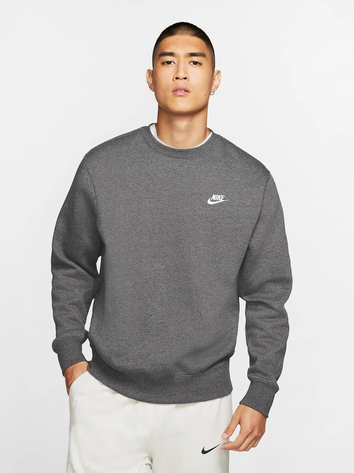 Кофта чоловіча Nike Nsw Club Crw Bb (BV2662-071)