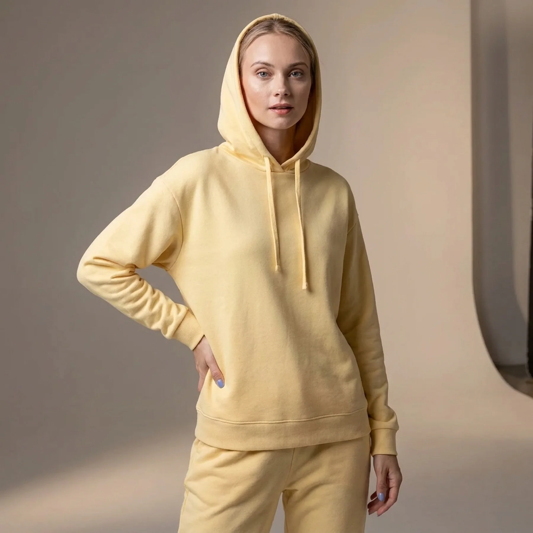 Толстовка ONLCOMFY LIFE L/S HOOD SWT 15236616-Straw ONLY L Жовтий