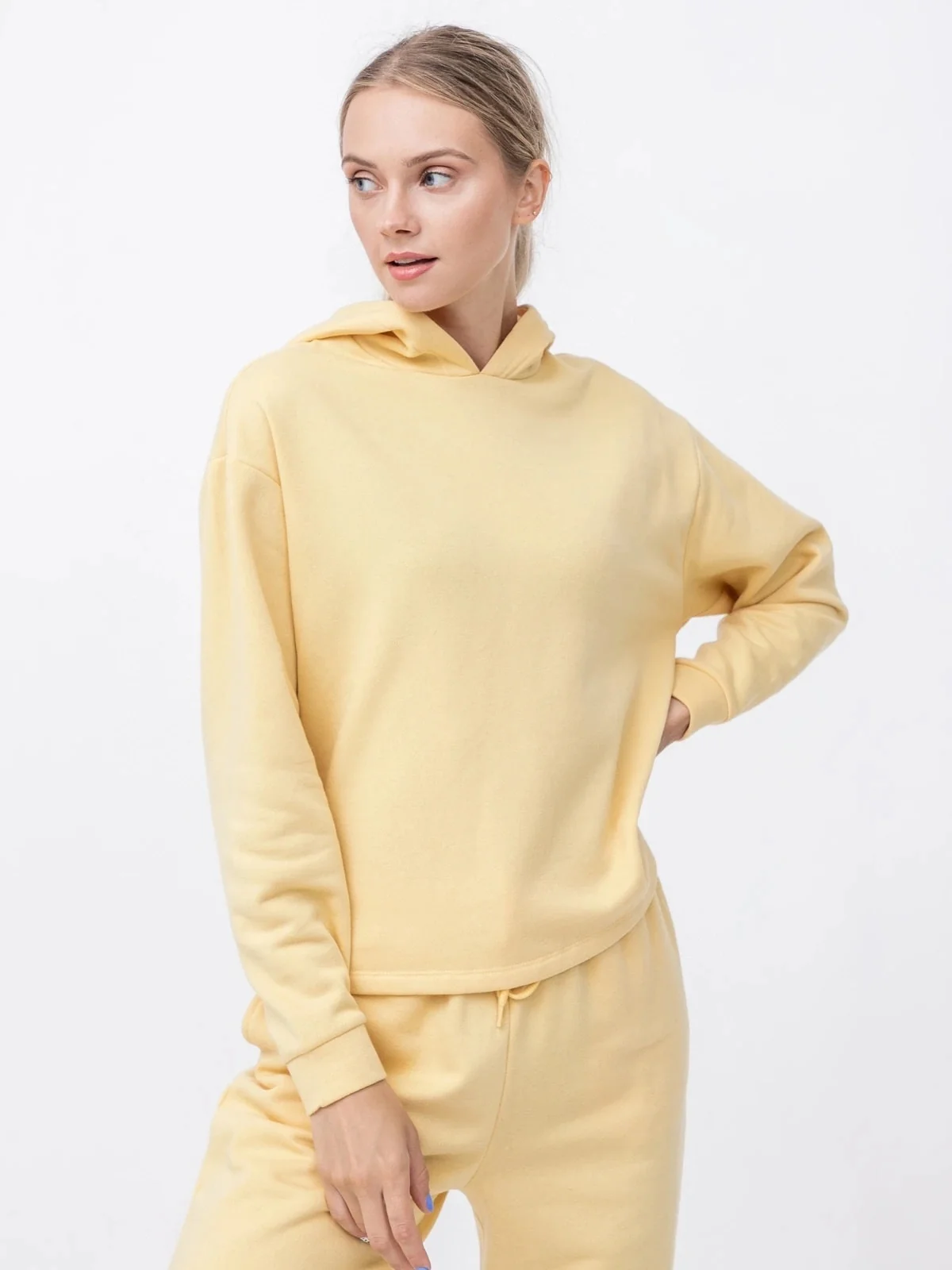 Толстовка ONLCOMFY LIFE L/S HOOD SWT 15236616-Straw ONLY L Жовтий