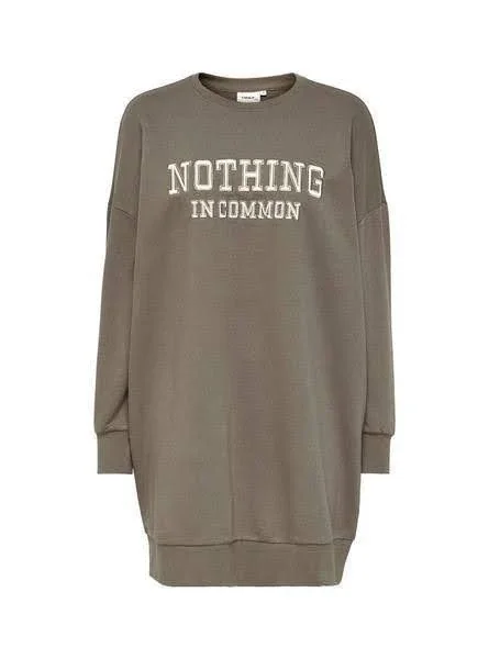 Толстовка ONLDORA LIFE KNOW/NOTHING L/S BOX SWT 15246770-Walnut-Print:NOTHING ONLY L Бежевий