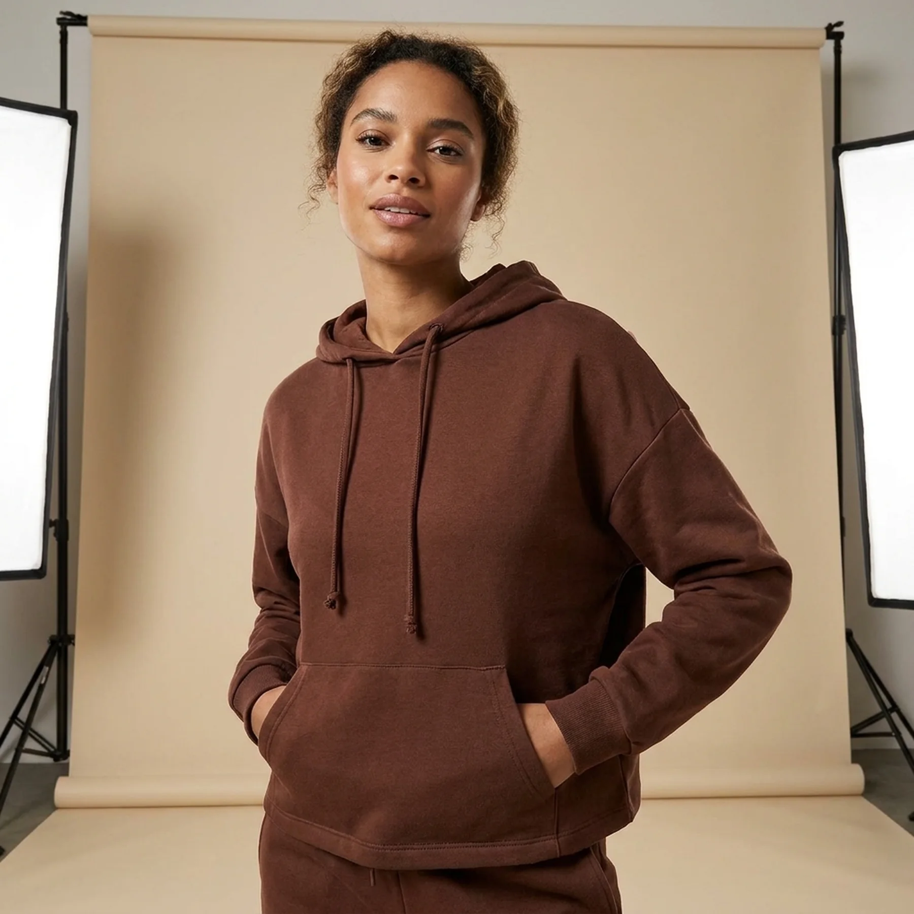 Толстовка ONLDREAMER LIFE L/S HOOD SWT NOOS 15241103 Chocolate Fondant ONLY L Коричневий
