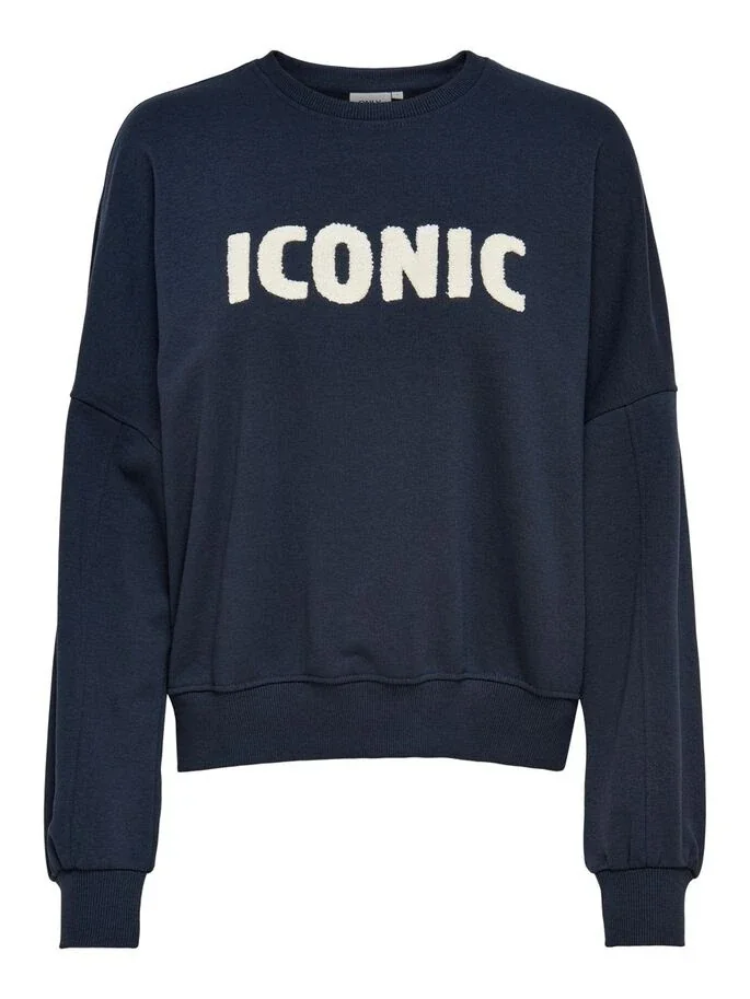 Толстовка ONLEDITH LIFE L/S O-NECK SWT 15225077 Night Sky ONLY M Темно-синій