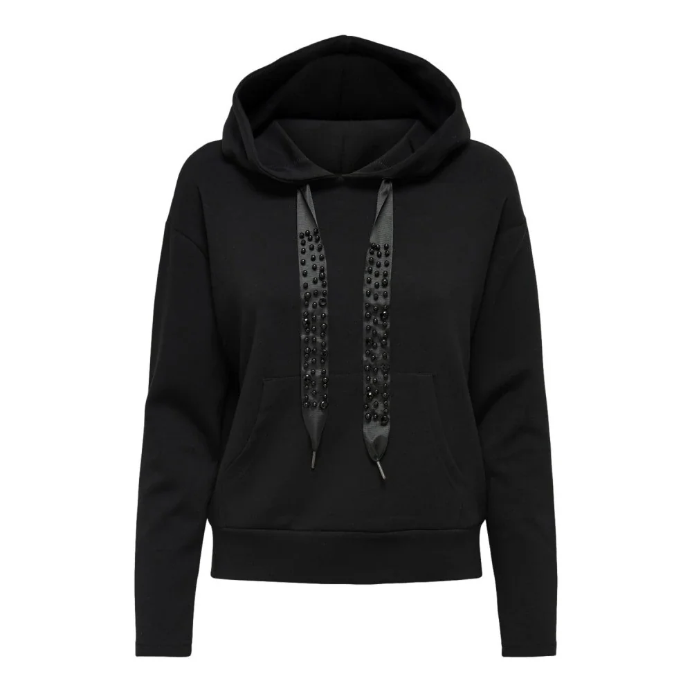 Толстовка ONLFANCY L/S HOOD SWT 15193315-Black ONLY L Чорний