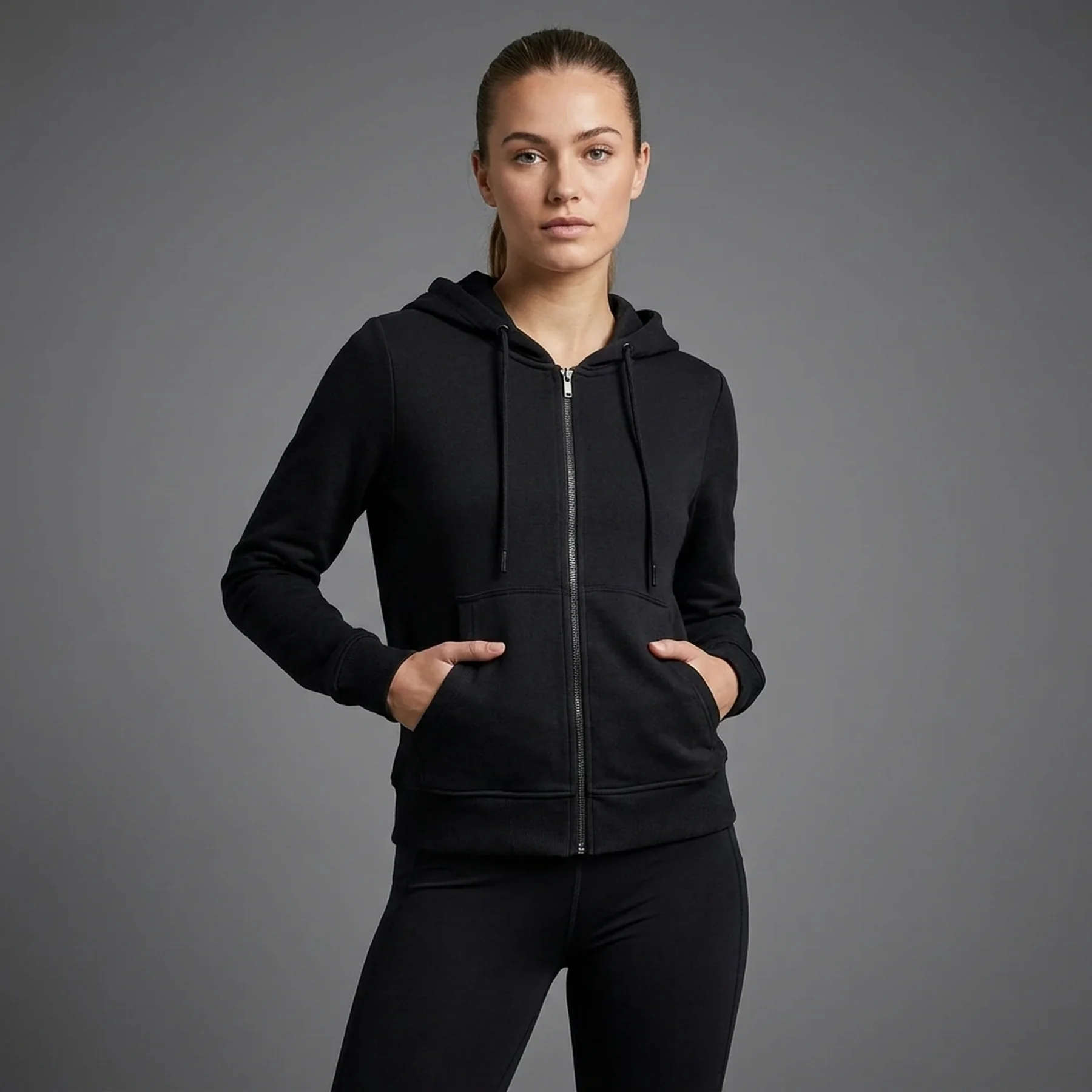 Толстовка ONLFEEL LIFE L/S ZIP HOOD SWT 15240765-Black ONLY L Чорний