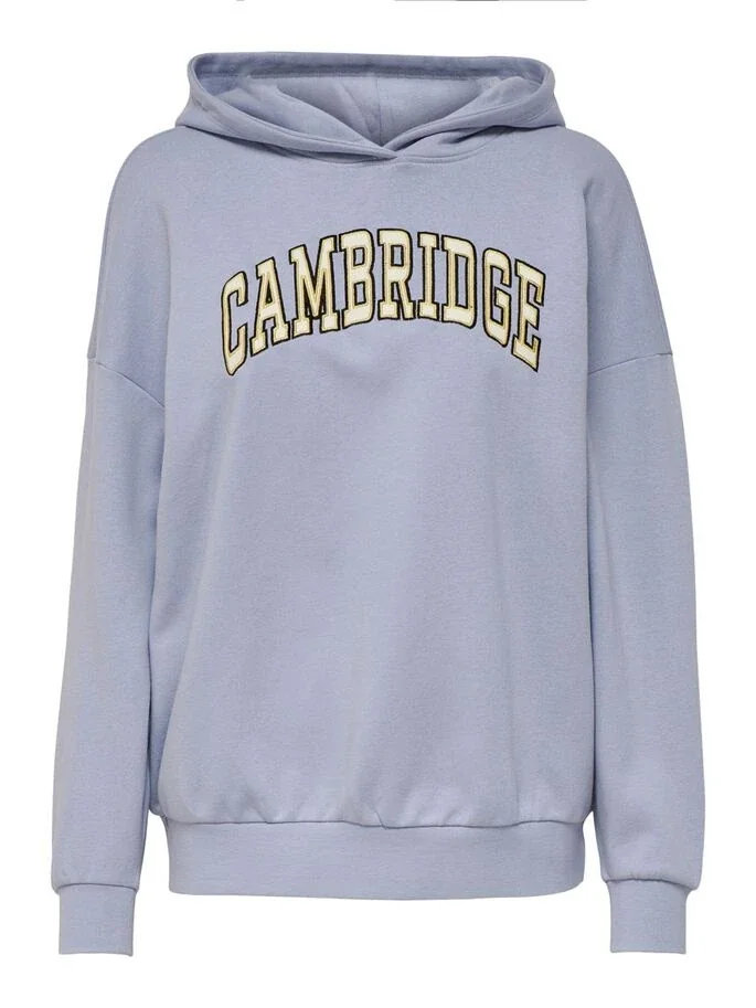 Толстовка ONLTROLLE LIFE L/S VARSITY HOOD BOX SWT 15250215-Cosmic Sky-Print:CAMBRIDGE ONLY L Бузковий