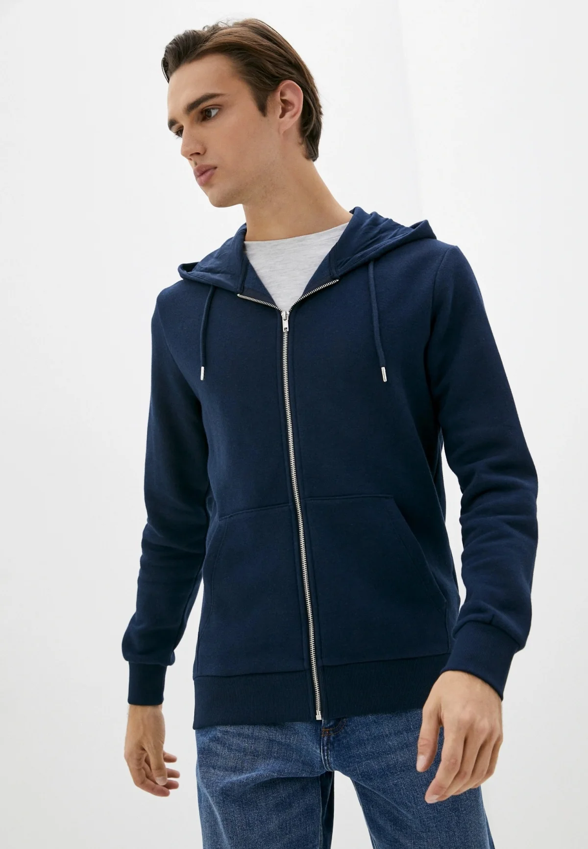 Толстовка PKTGMS BASIC SWEAT CARDIGAN 12116082-Navy Blazer Jack & Jones M Темно-синій
