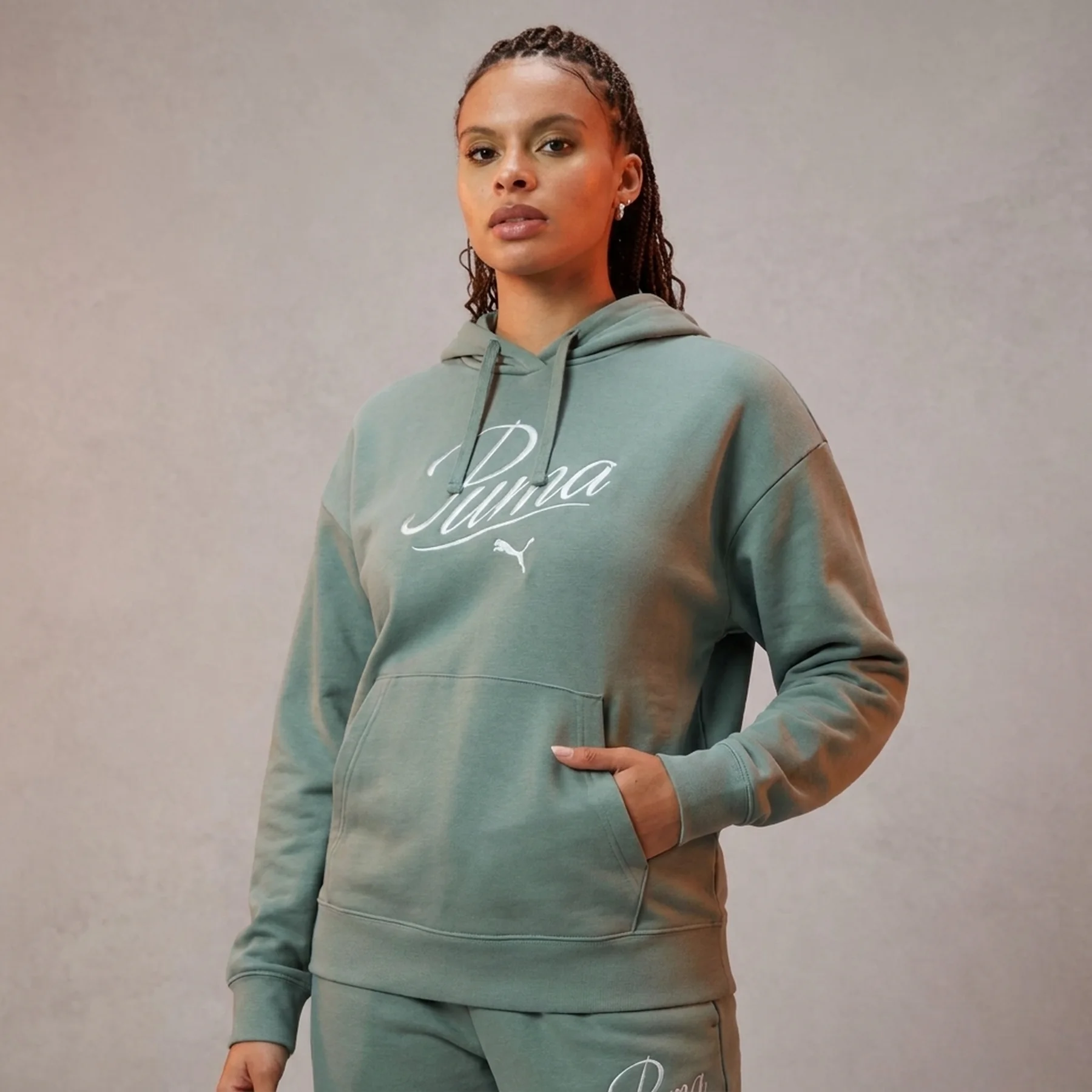 Толстовка SCRIPT Comfort Hoodie 68498330 Puma S Зелений