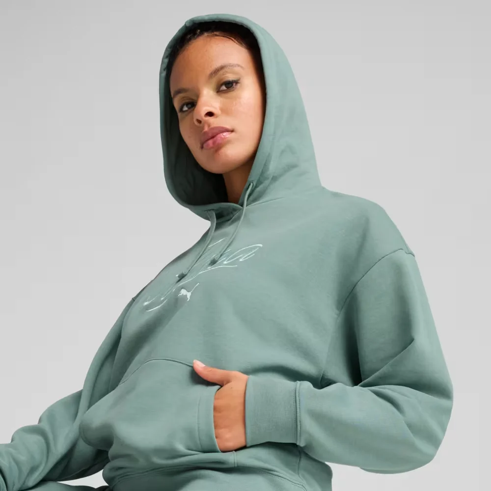 Толстовка SCRIPT Comfort Hoodie 68498330 Puma S Зелений