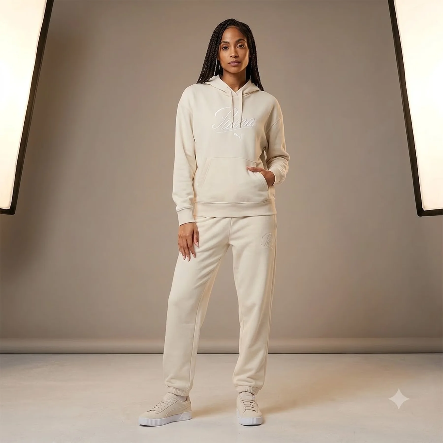 Толстовка SCRIPT Comfort Hoodie 68498387 Puma L Бежевий