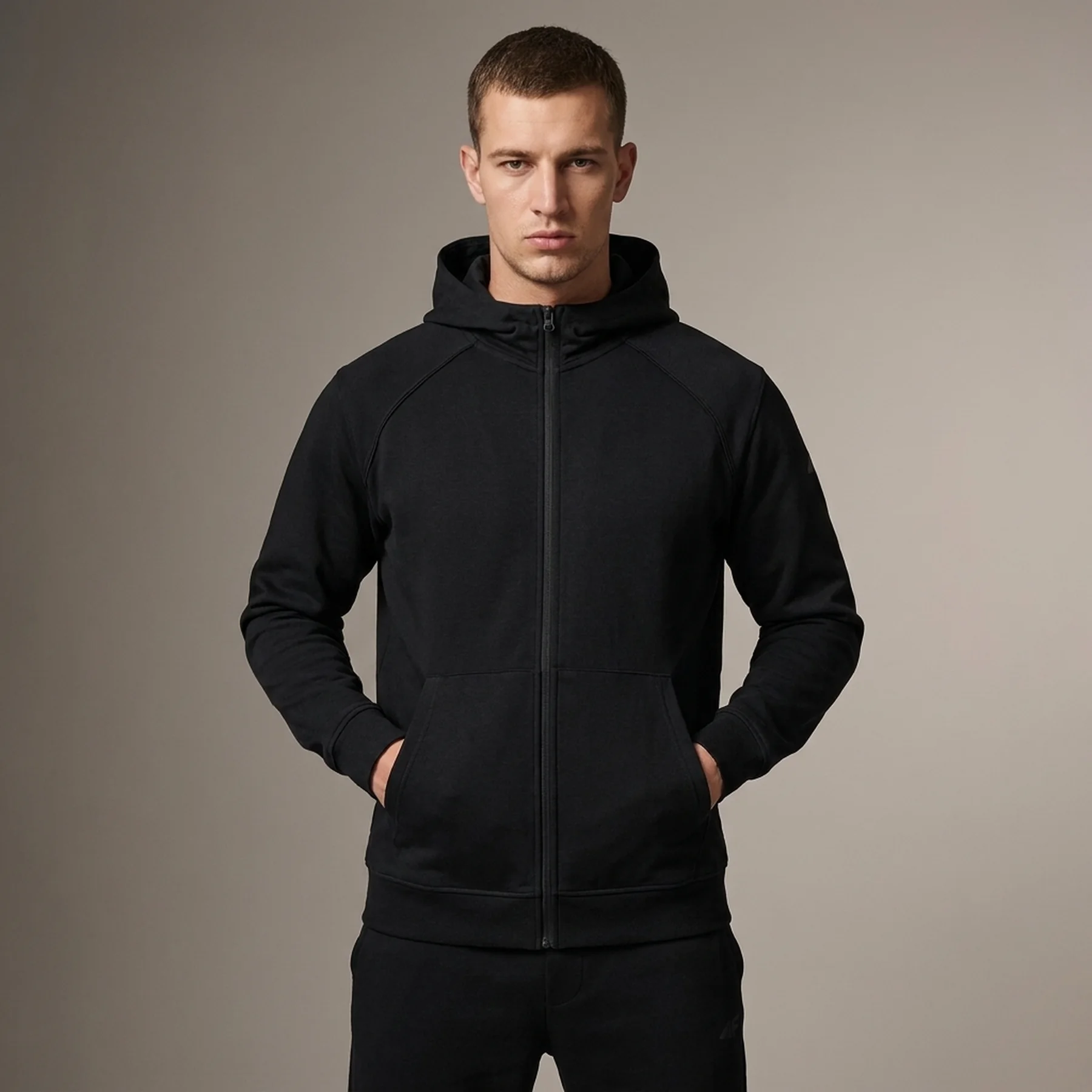 Толстовка Sweatshirt M1256 4FWAW24TSWSM1256-20S 4F XL Чорний