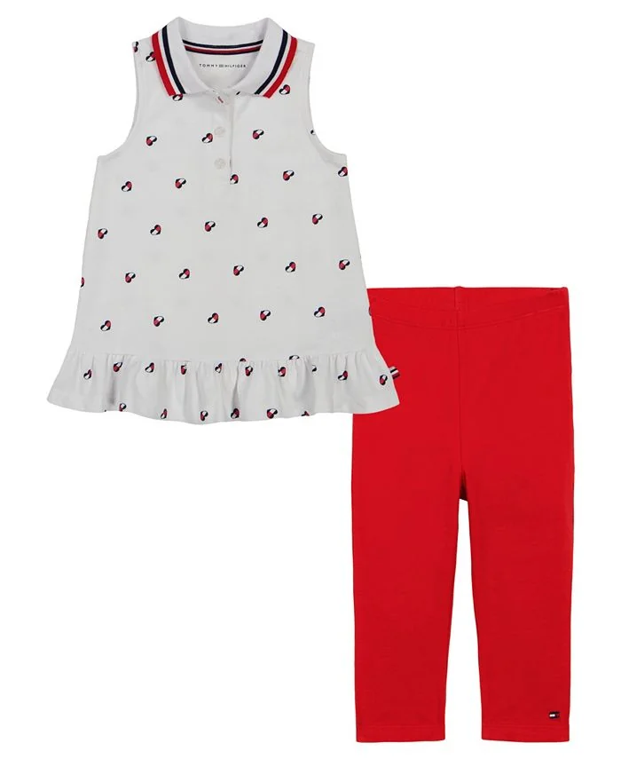 Tommy Hilfiger Kids Set Polo Tunic and Capri Leggings 1159815046