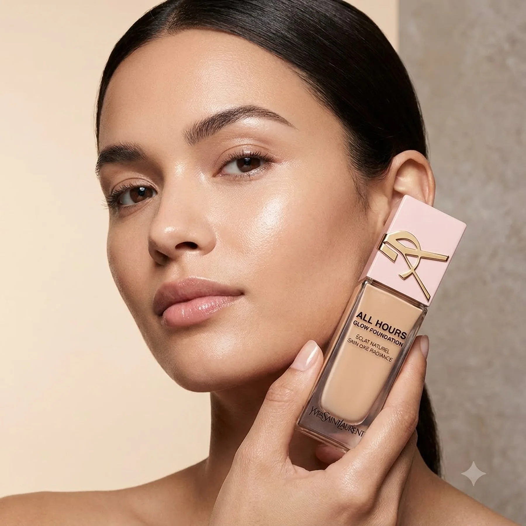 Тональная основа для лица с сияющим финишем Yves Saint Laurent All Hours Glow Foundation 25 мл LW7