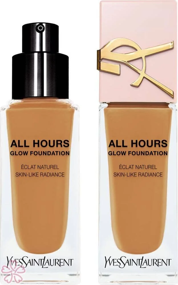 Тональная основа для лица с сияющим финишем Yves Saint Laurent All Hours Glow Foundation 25 мл MN8