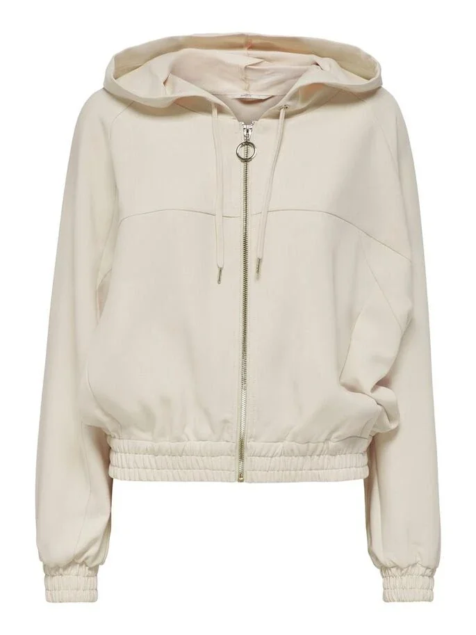 Тостовка ONLMARIYA L/S ZIP HOODIE PNT 15243731-Whitecap Gray ONLY L Бежевий