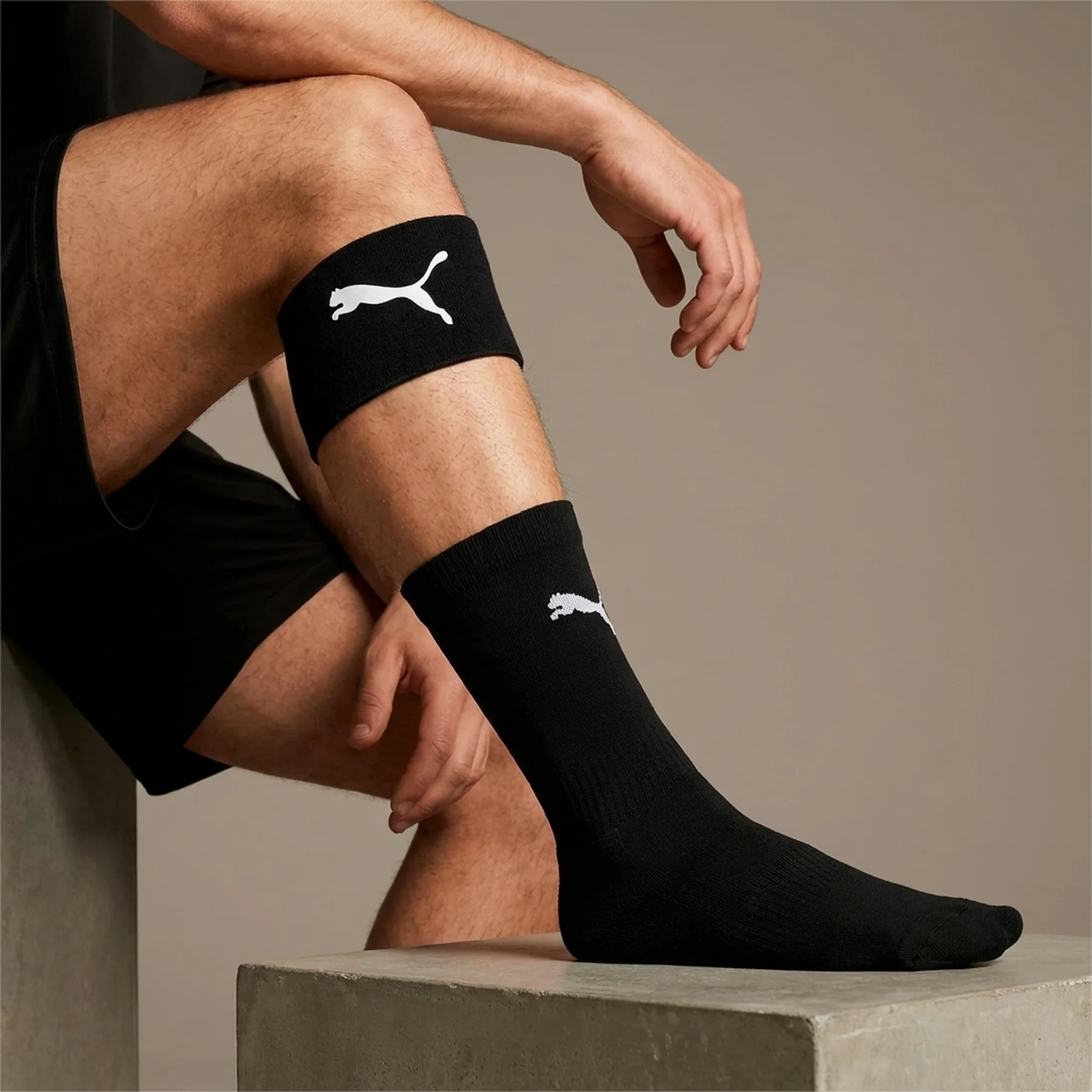 Тримач шкарпеток Puma sock stoppers wide чорний One Size (050636-02)