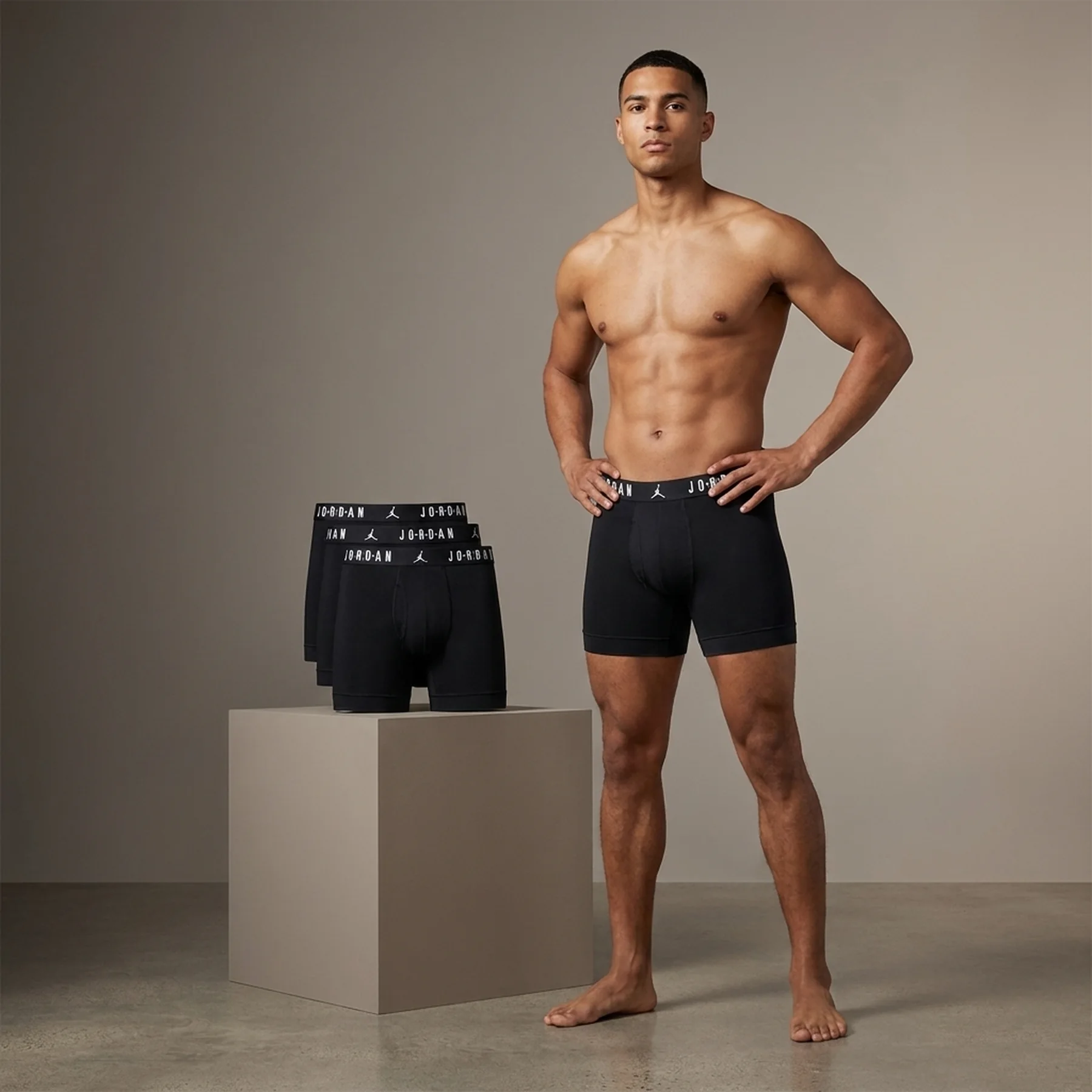 Труси-боксерки чоловічі Jordan Air Flight Cotton Core 3-Pack Boxer Brief (JM0622-023)