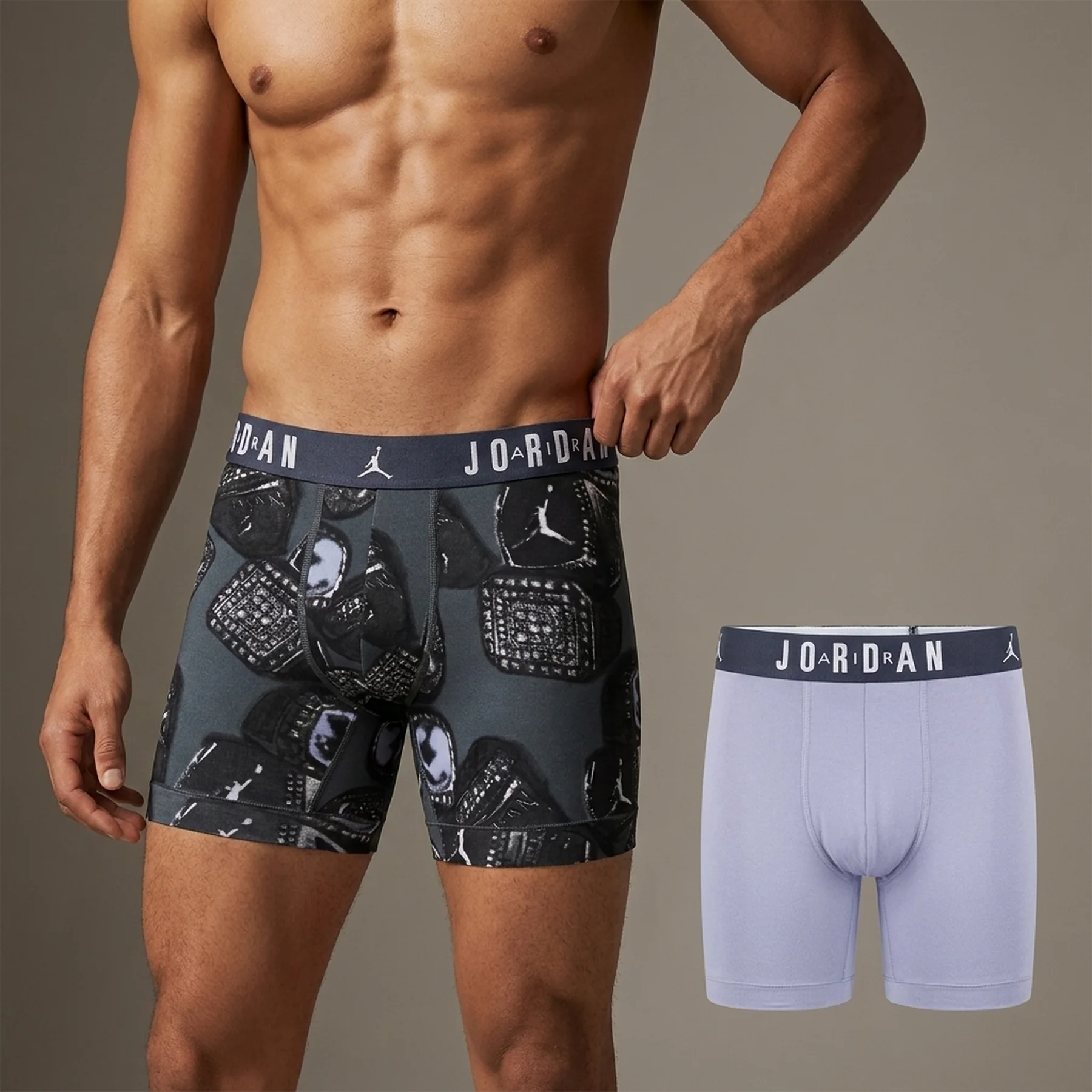 Труси-боксерки чоловічі Jordan Jhm Flight Cotton Mvp Bb (JM0744-G0T)