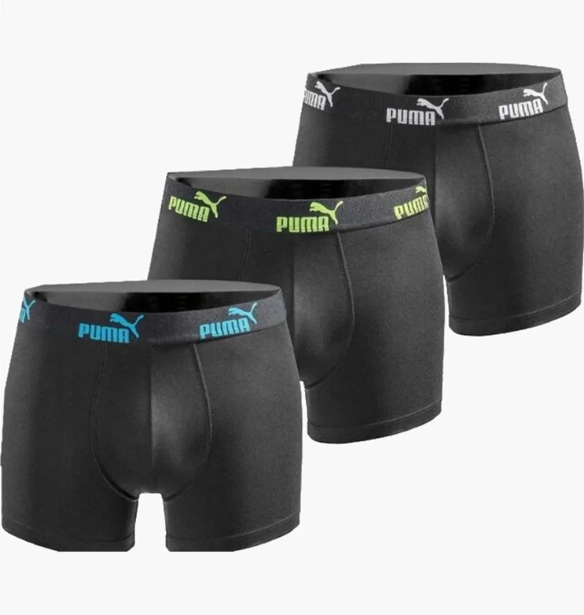 Труси-боксерки чоловічі Puma Everyday Coton Stretch (3 ) Black (100003547-010)