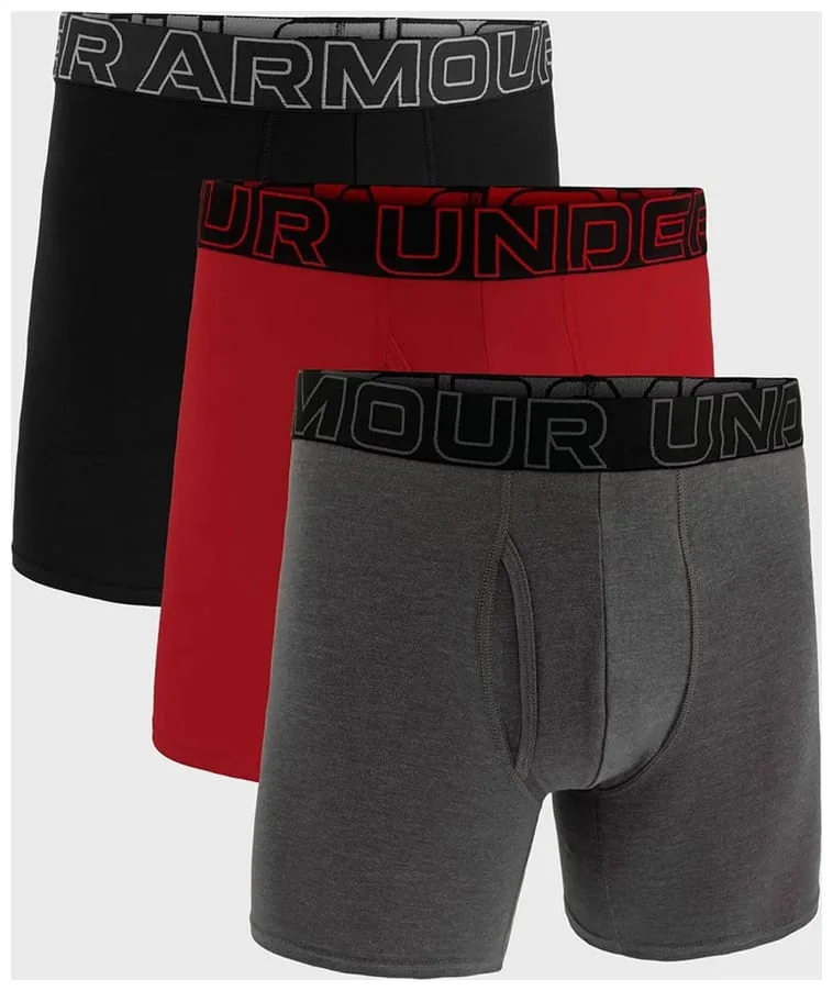Труси-боксерки чоловічі Under Armour Ua Performance Cotton - Solid 6 3Pk (1383889-025)