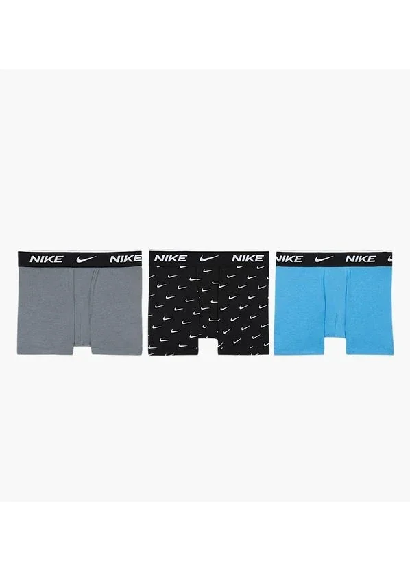 Труси-боксерки підліткові Nike Dri-Fit Essential Cotton Stretch Kids' 3-Pack Boxer Shorts (9N0847-F66)