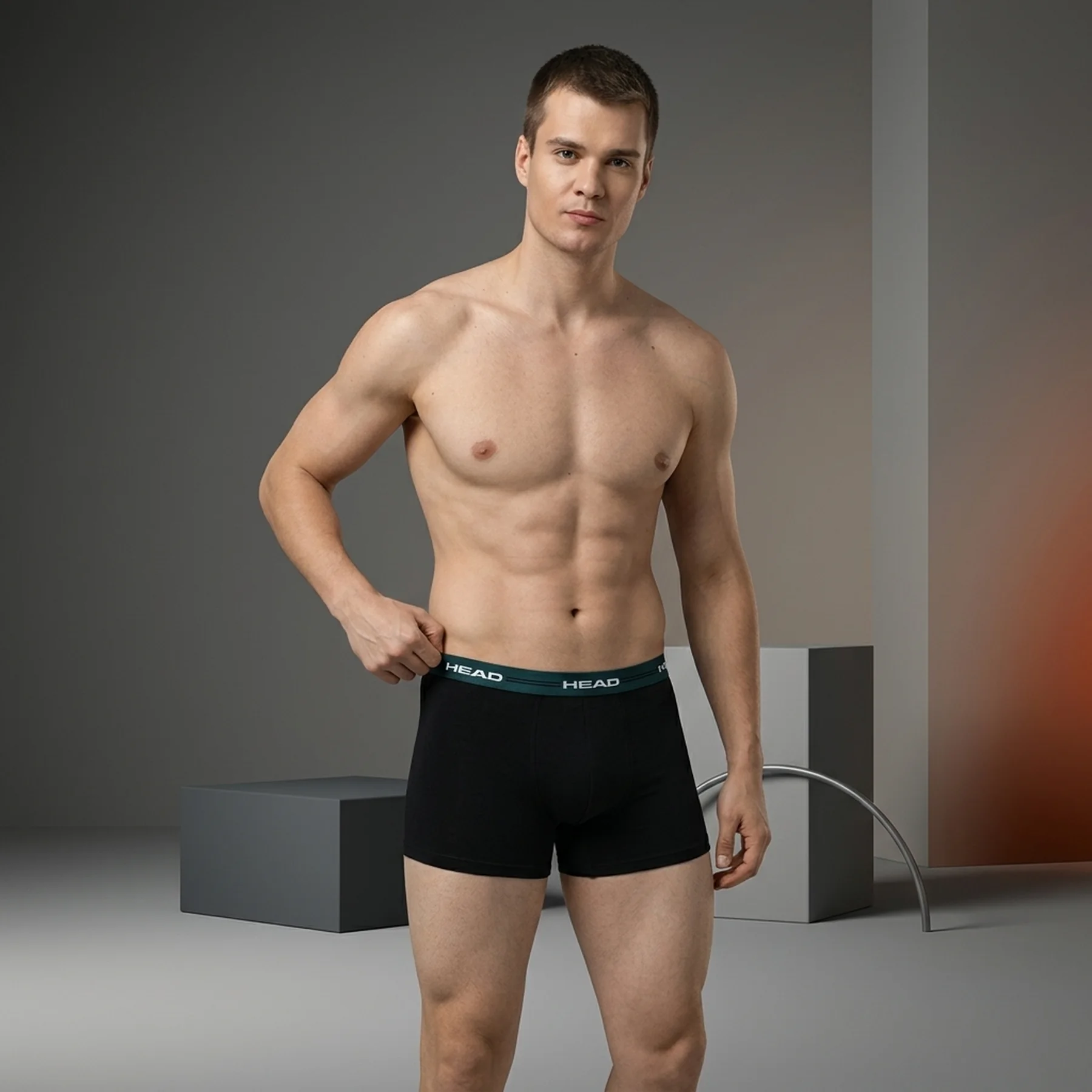 Труси чоловічі Head Elastic Boxer (2 ) Black (701234928-001)