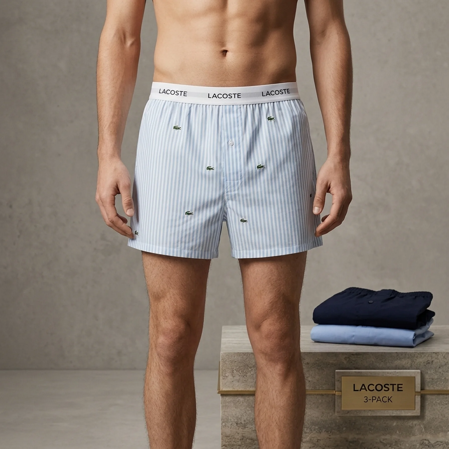 Труси чоловічі Lacoste 3-Pack Woven Boxers (7H9209-51)
