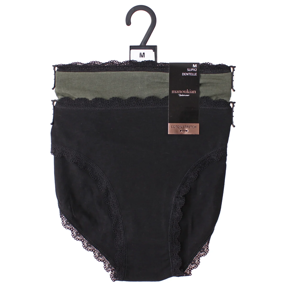 Труси жіночі Manoukian Slips X2 Femme (13890784-3)