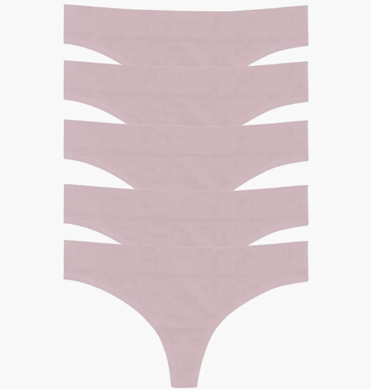 Труси жіночі Mindd 5-Pack Mid-Rise Thong Panties Pink (5 ) (4140-57-SEQ)
