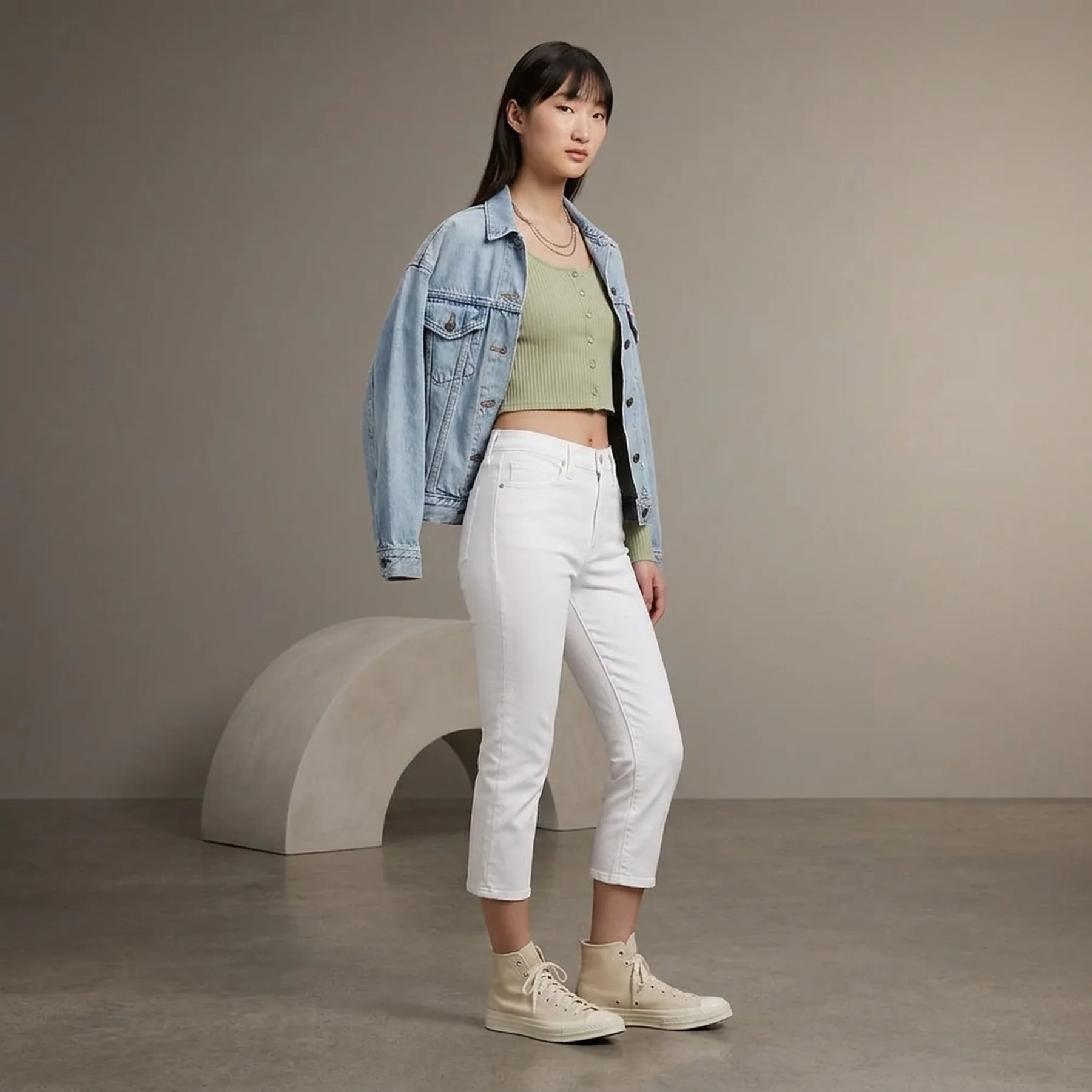 Укорочені жіночі джинси скінні 311 Levi's капрі 1159817733