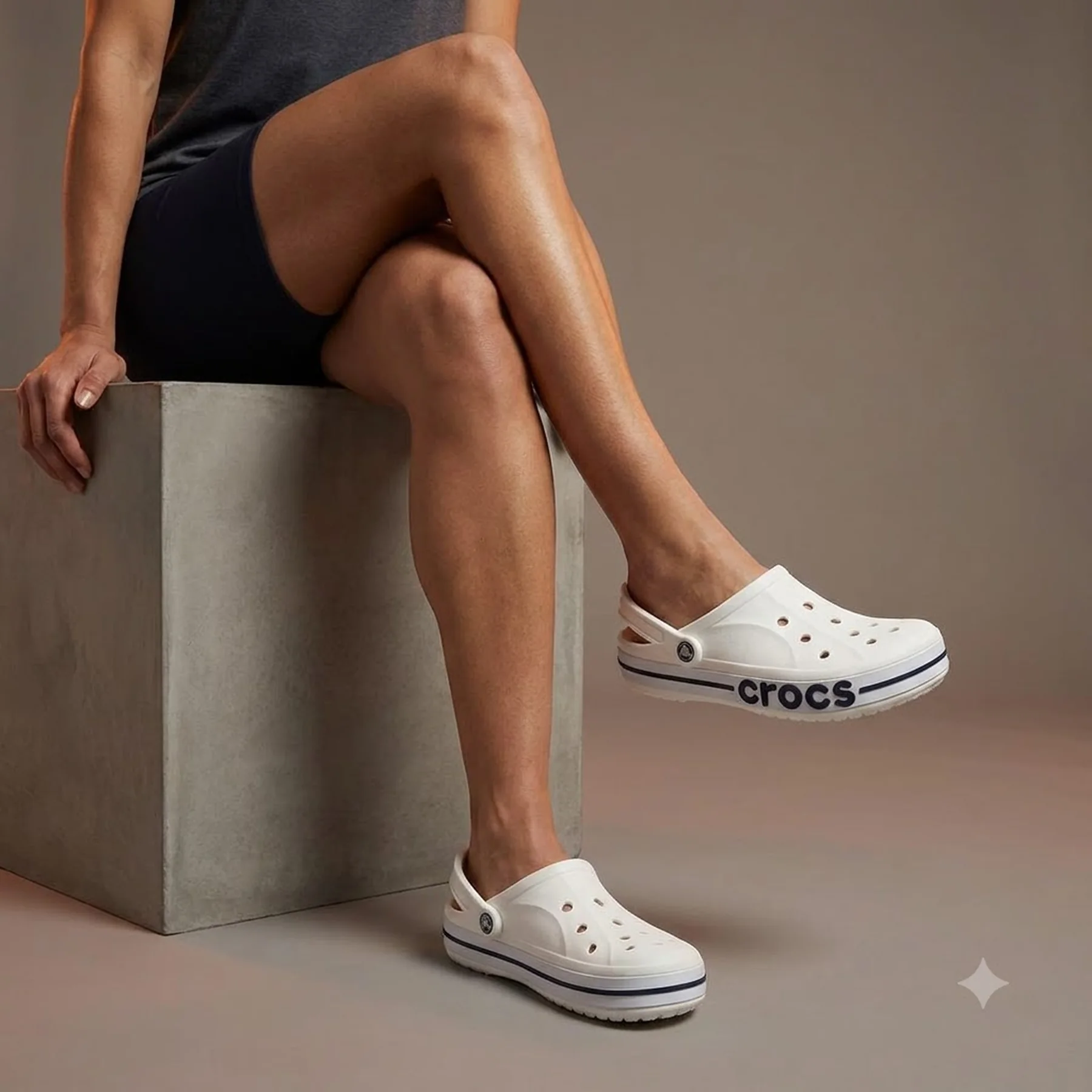 Унісекс тапочки Crocs Bayaband white