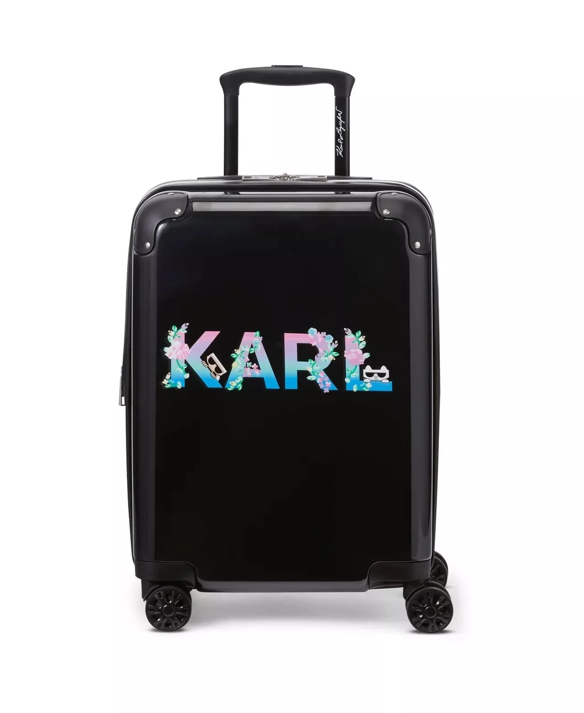 Валіза Spinner з принтом Karl Lagerfeld 1159828352 (Чорний One size)