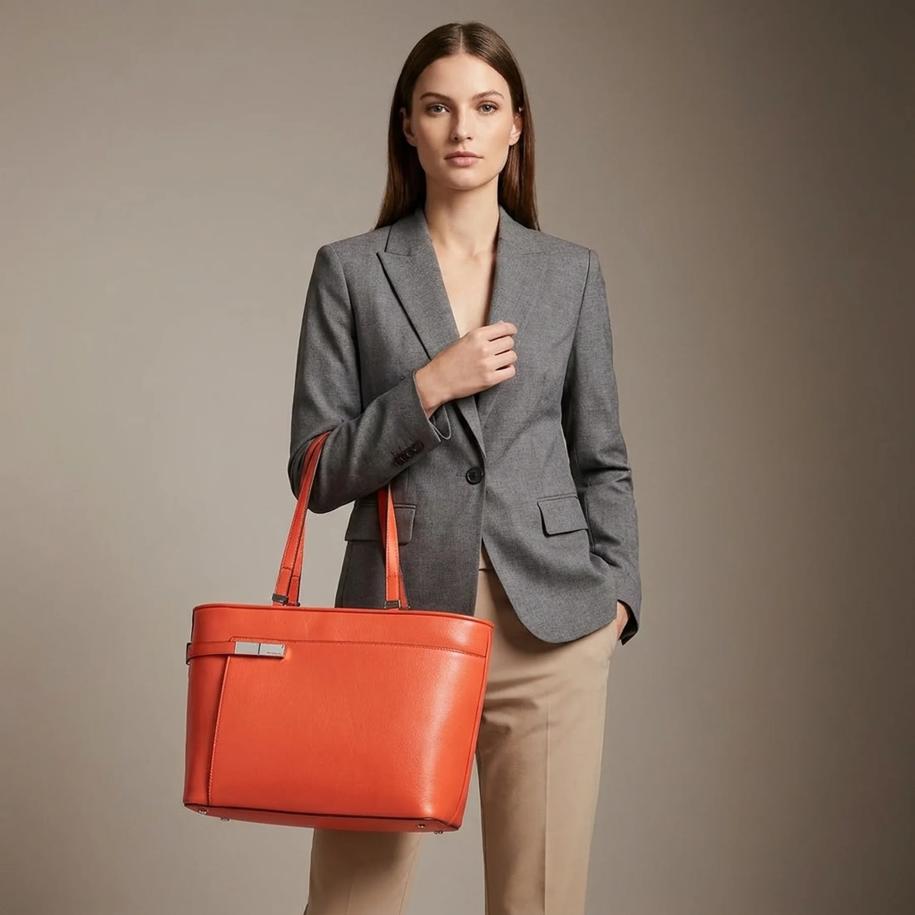 Велика сумка Calvin Klein з екошкіри 1159795884 (Помаранчевий, One size)
