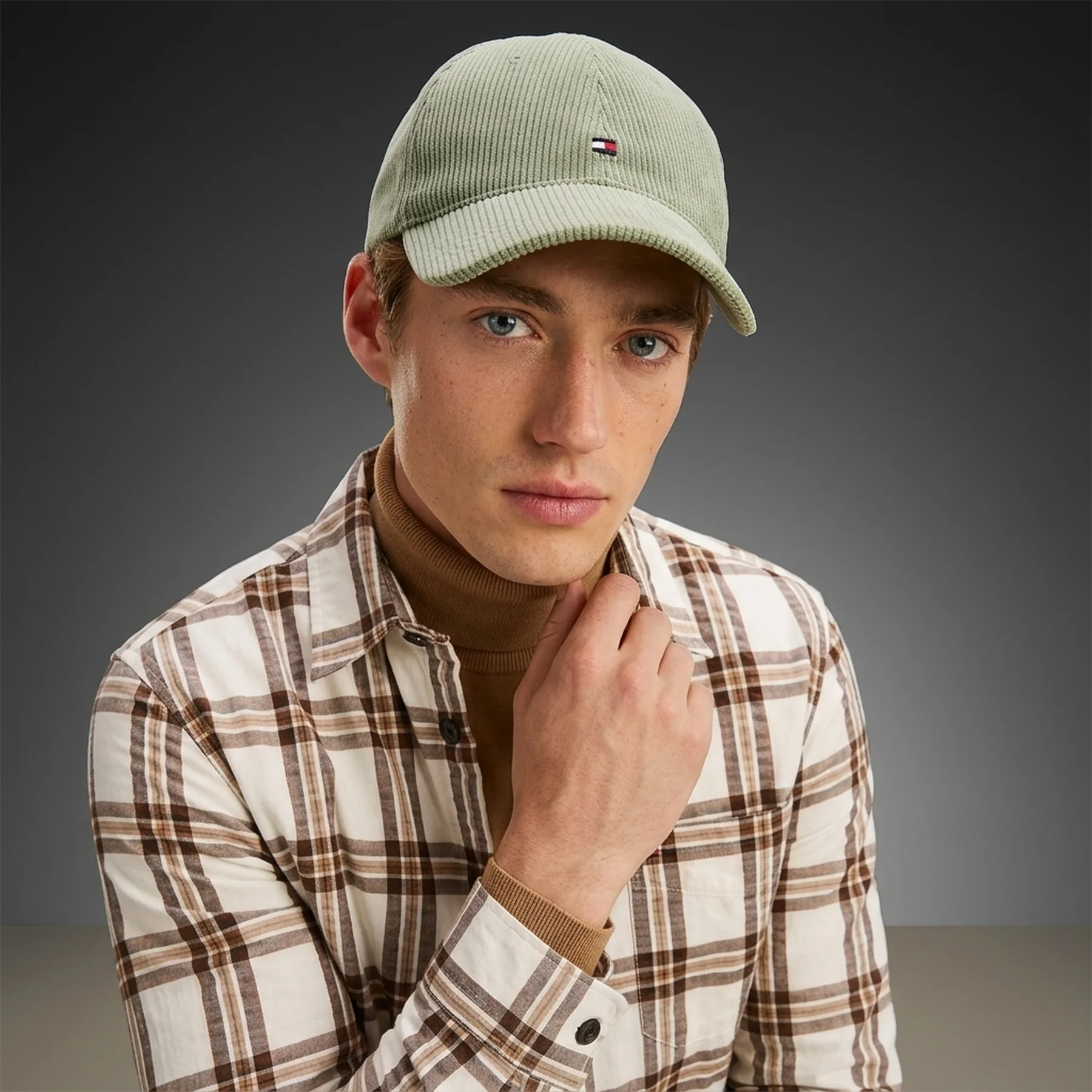 Вельветова кепка Tommy Hilfiger Бейсболка 1159859005 (Зелений One size)