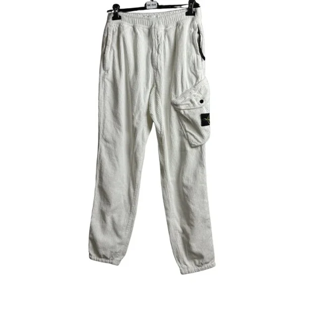 Вельветові штани Stone Island White
