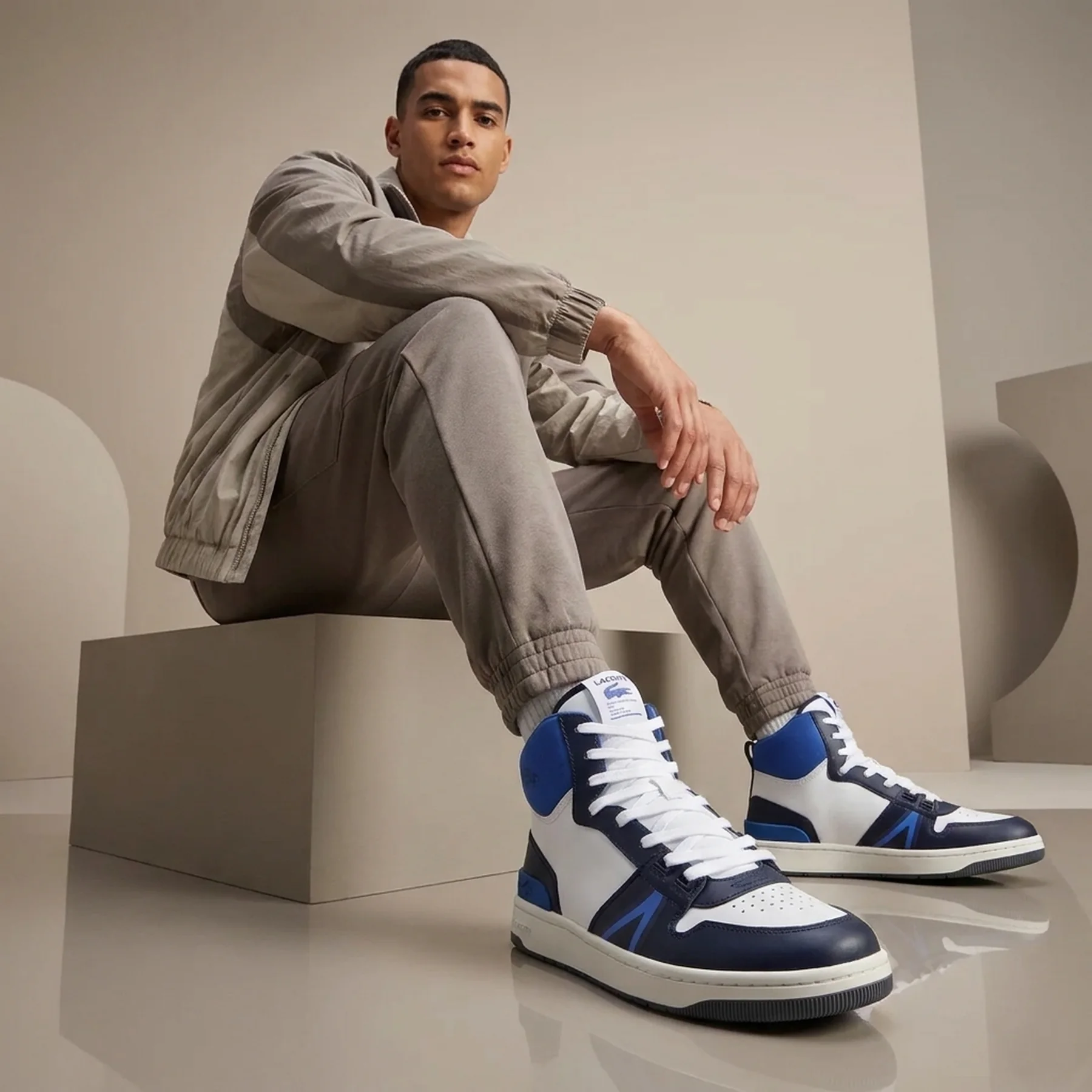 Високі чоловічі кеди L001 Lacoste 47