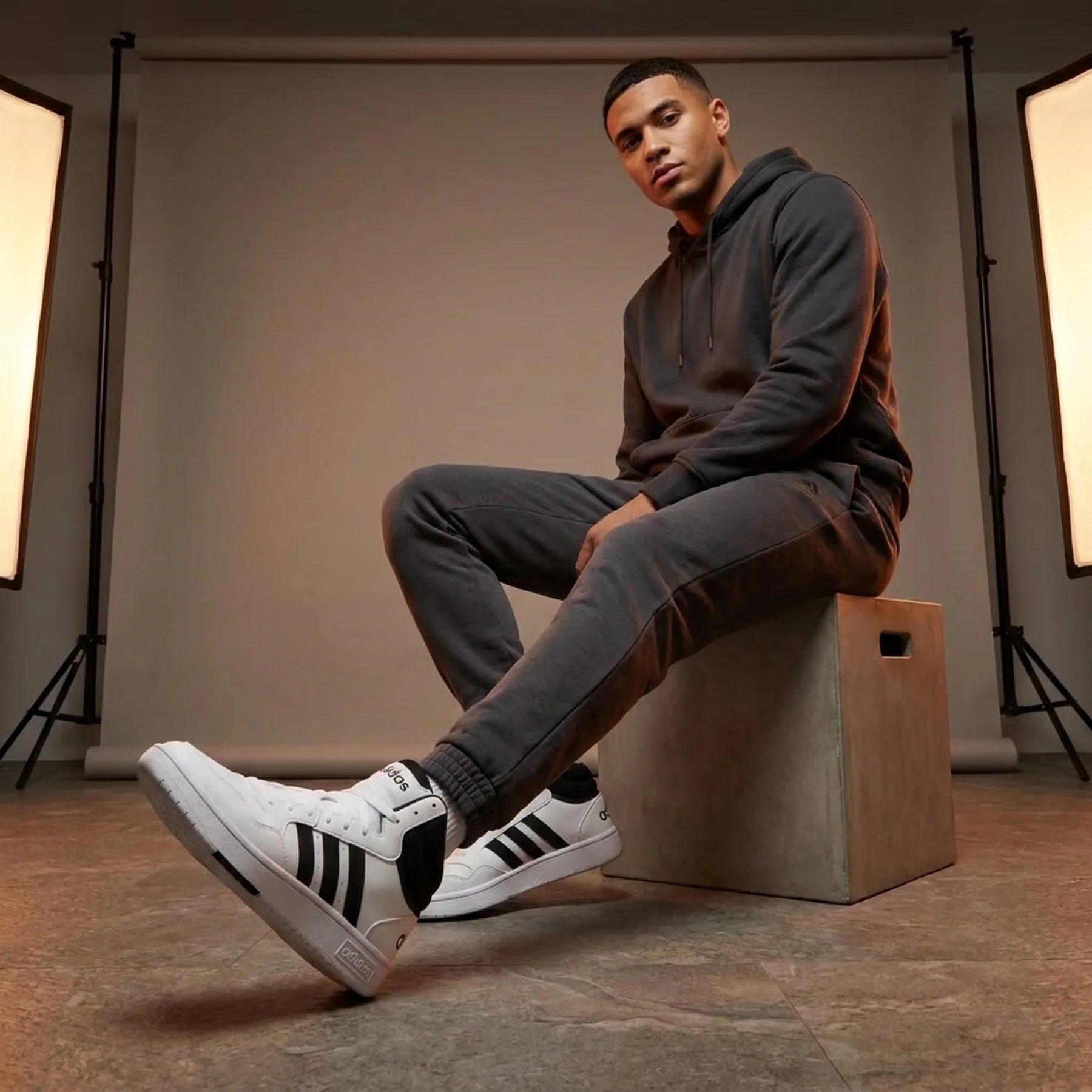 Високі кросівки Hoops 3.0 Mid Adidas 1159796265
