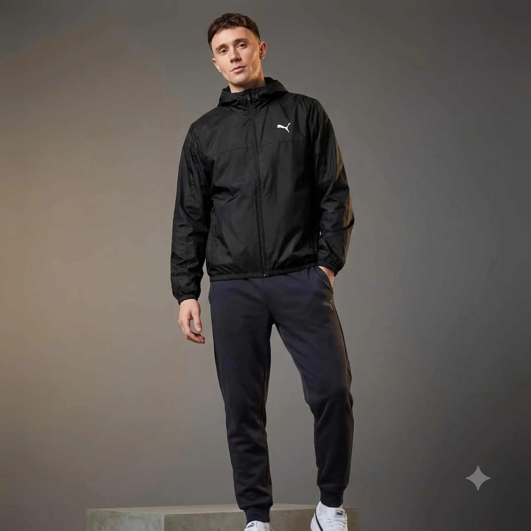 Вітрівка Ess Regular Windbreaker 68462501 Puma L Чорний