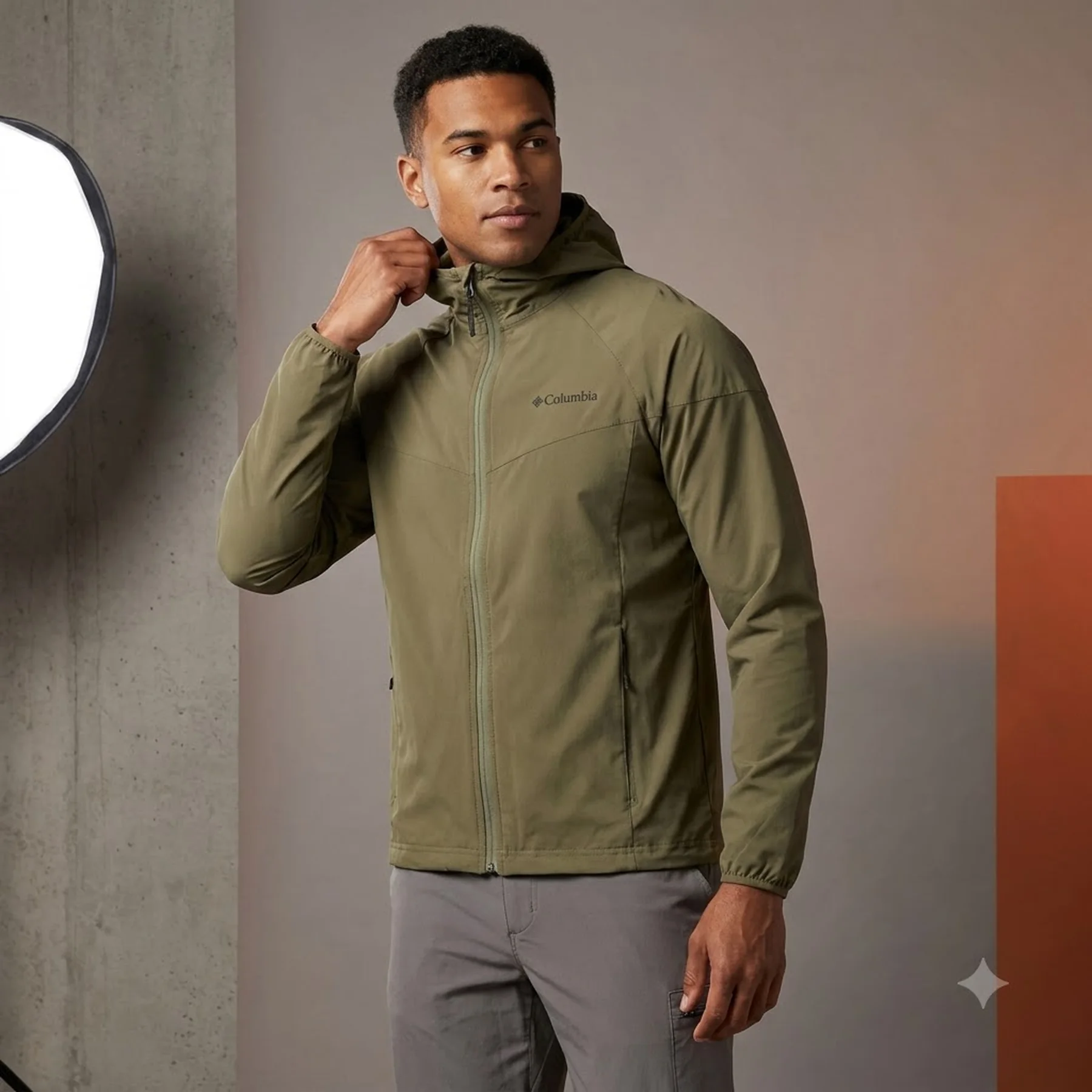 Вітровка чоловіча Columbia Heather Canyon Waterproof (WM1207-397)