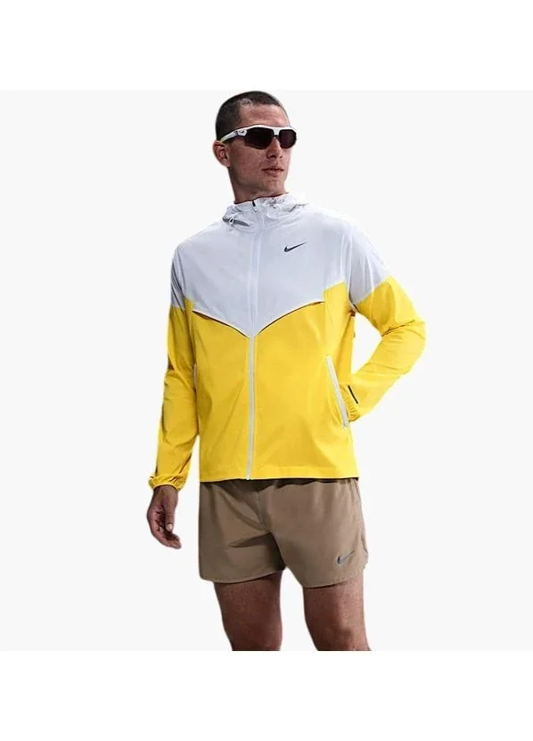 Вітровка чоловіча Nike Running White/Yellow (HV6521-100)