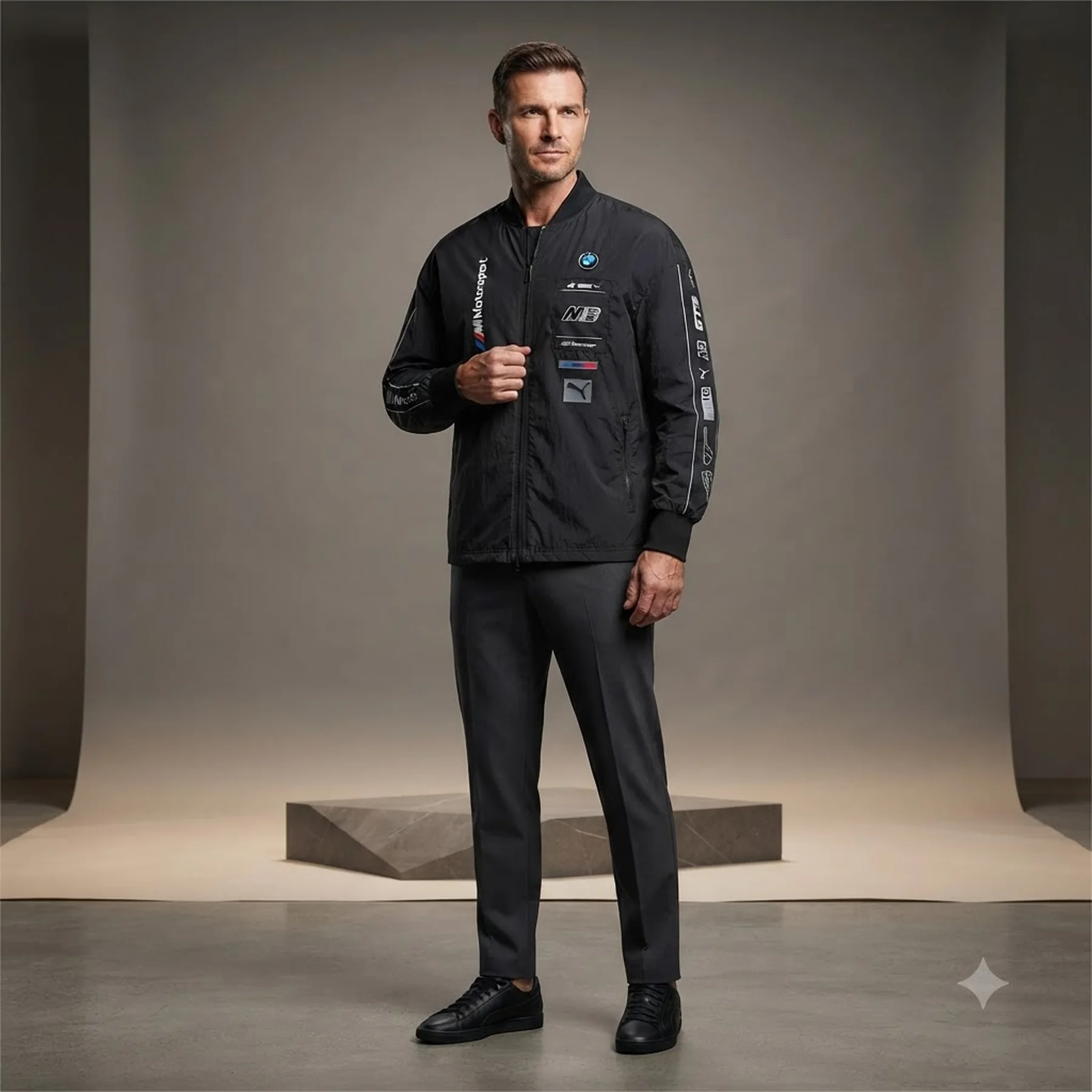 Вітровка чоловіча Puma Bmw Motorsport Street Jacket Black (597969-01)