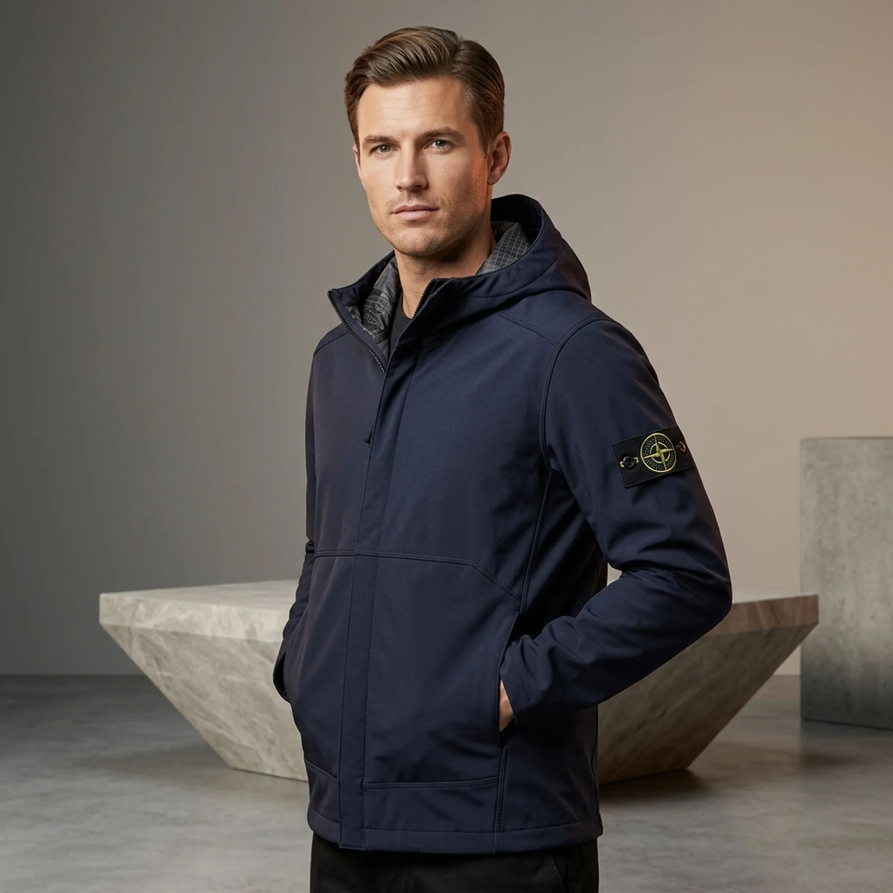 Вітровка чоловіча Stone Island Jacket Navy