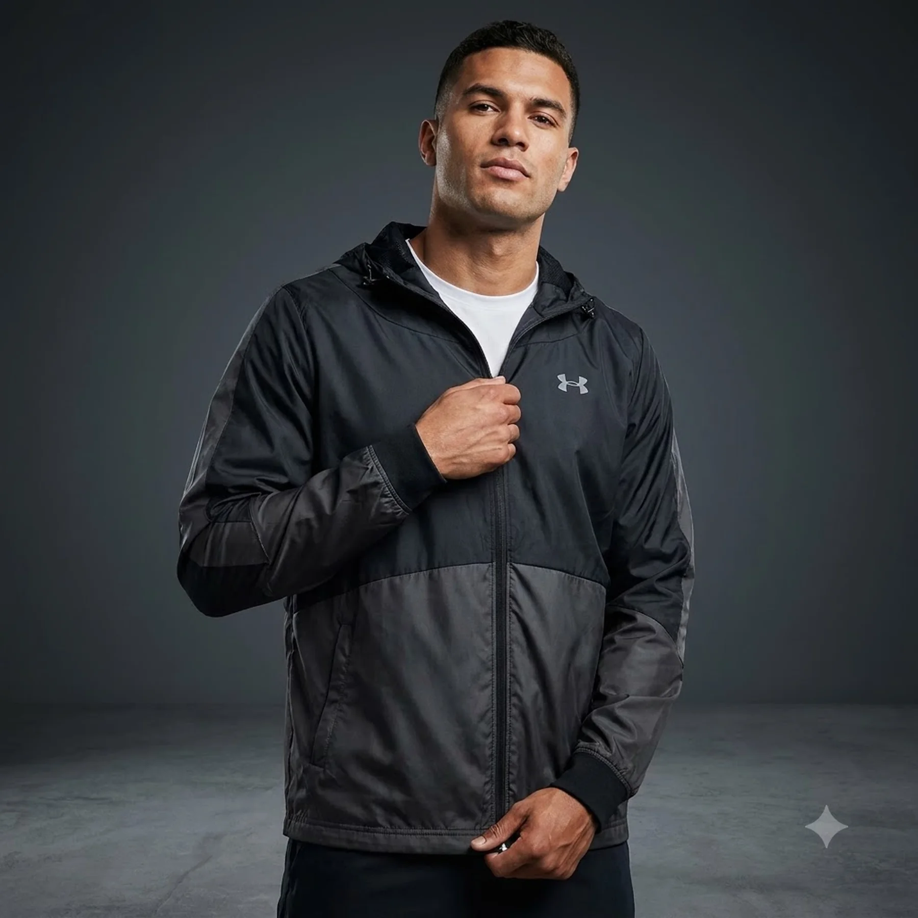 Вітровка чоловіча Under Armour Legacy Windbreaker Black (1373821-001)