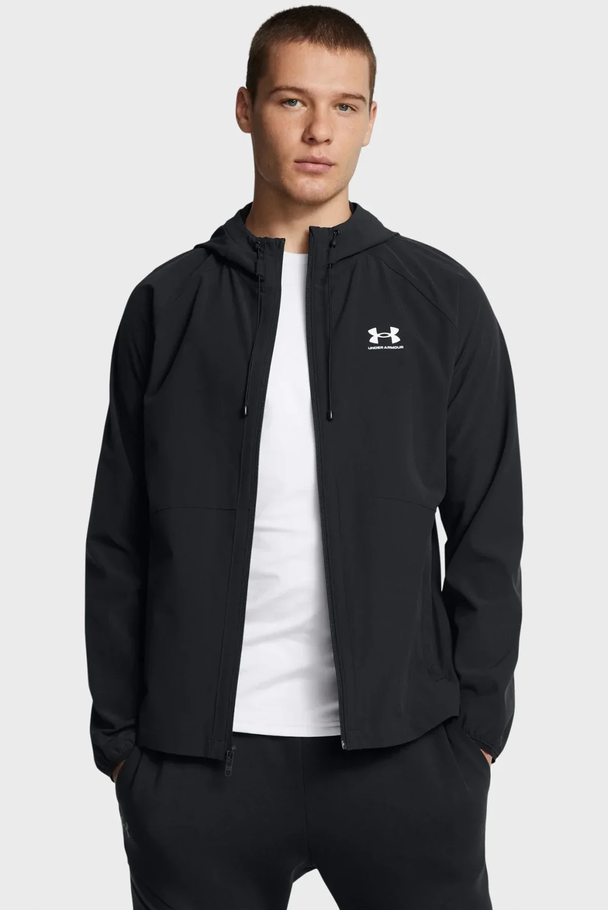 Вітровка чоловіча Under Armour Vibe Woven Jacket Black (6003001-001)
