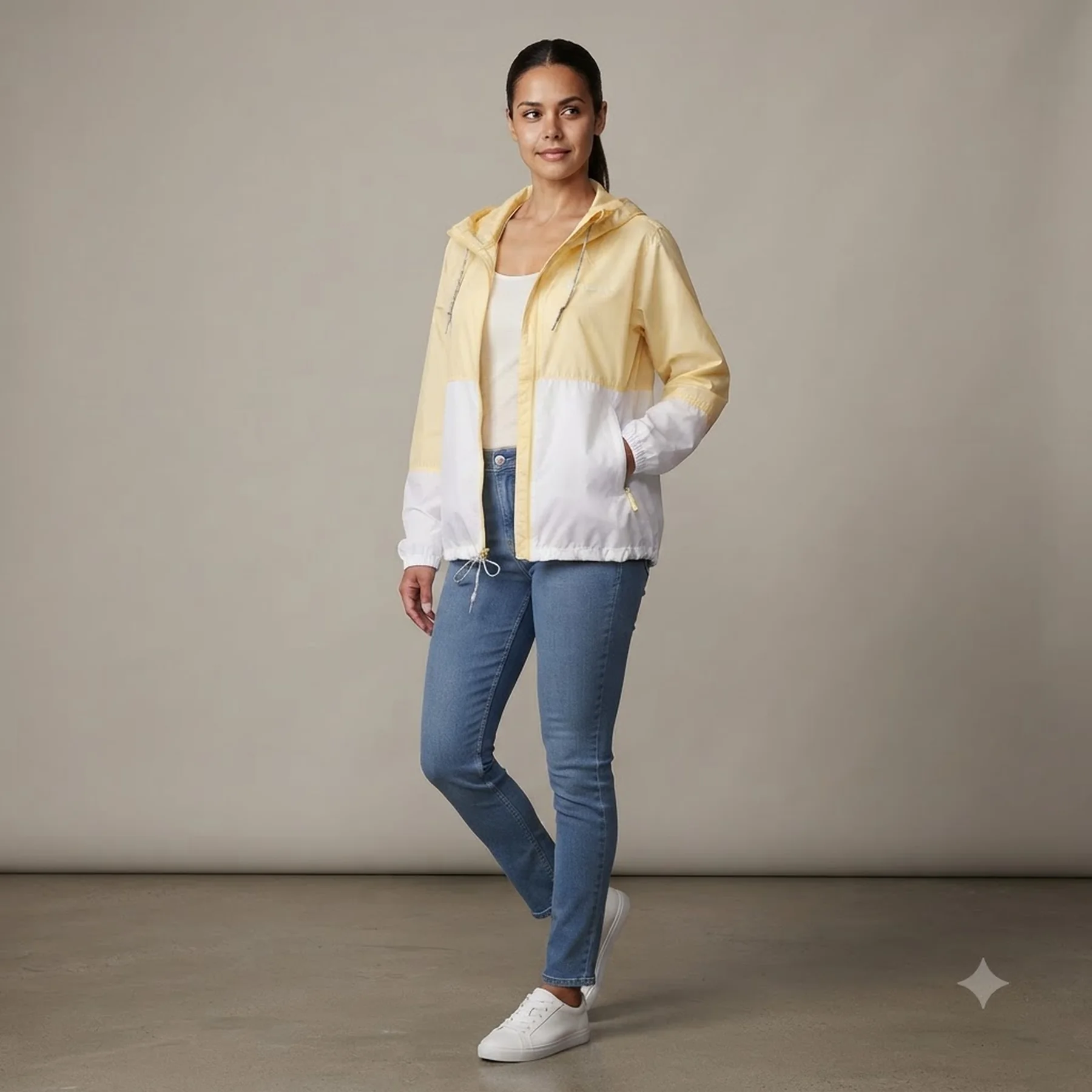Вітровка жіноча Columbia Flash Forward Windbreaker White/Yellow (1585911CLB-755)