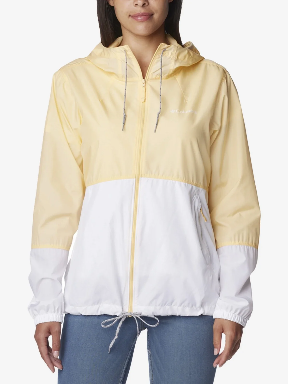 Вітровка жіноча Columbia Flash Forward Windbreaker White/Yellow (1585911CLB-755)