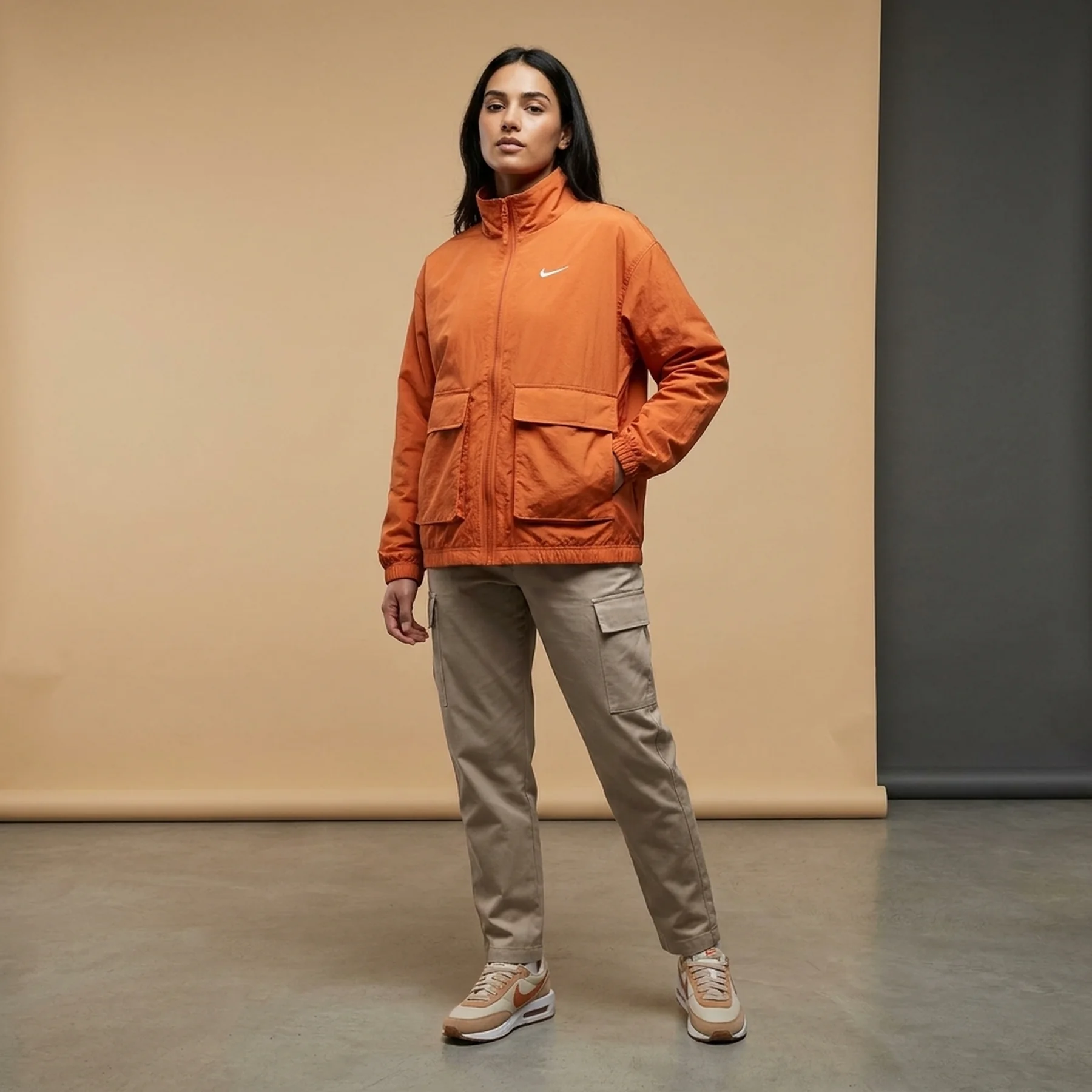 Вітровка жіноча Nike Sportswear Essential Women's Woven Jacket Orange (DM6243-851)